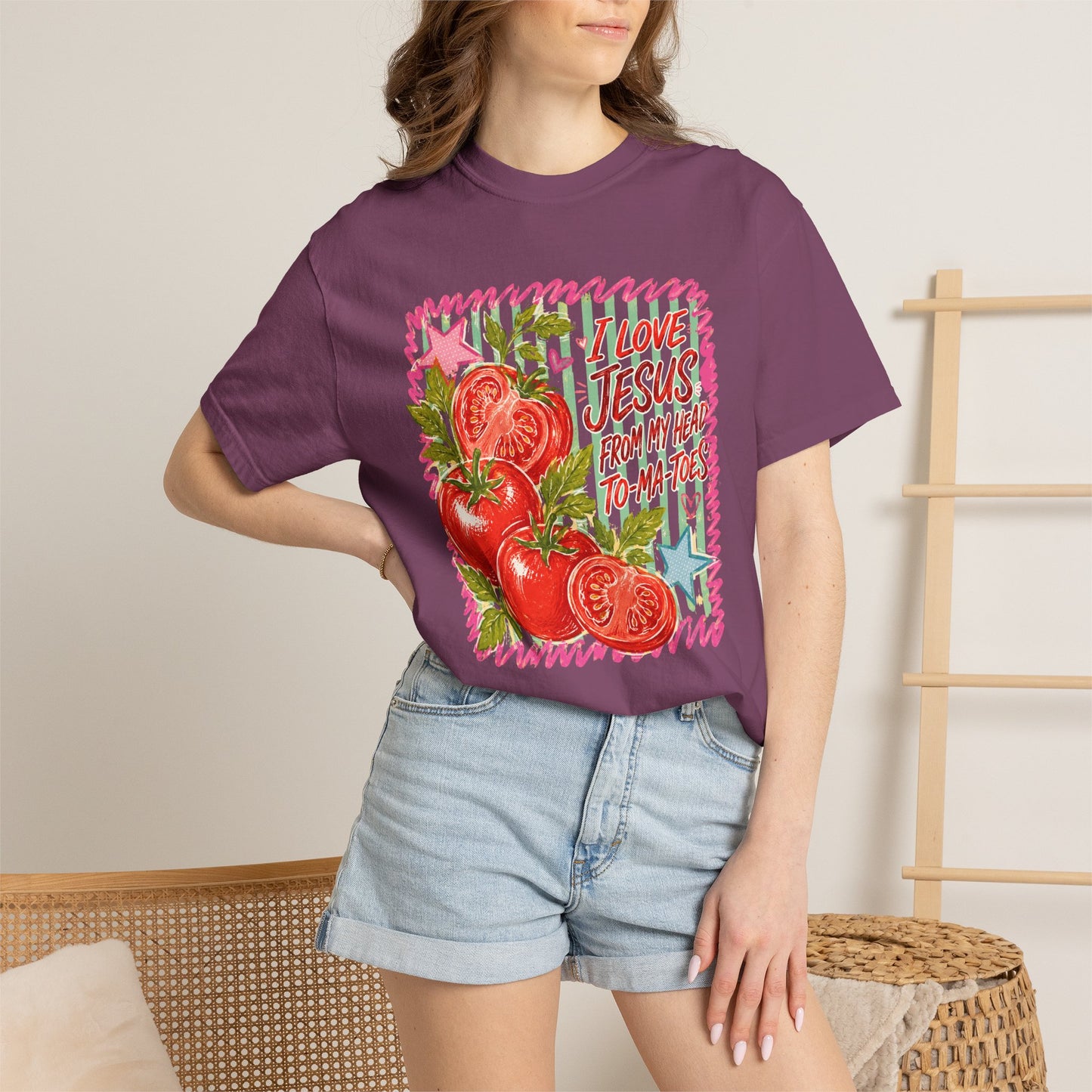 Comfort Colors Jesus Tomato Graphic Tee