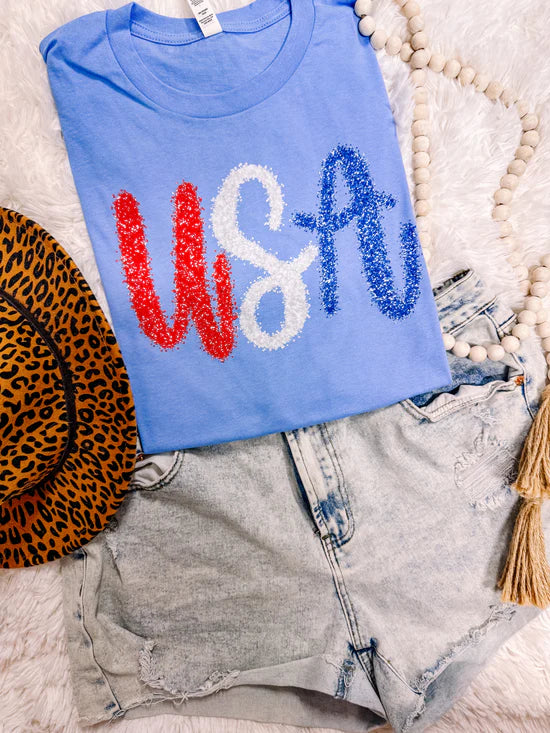 USA Blue Tee