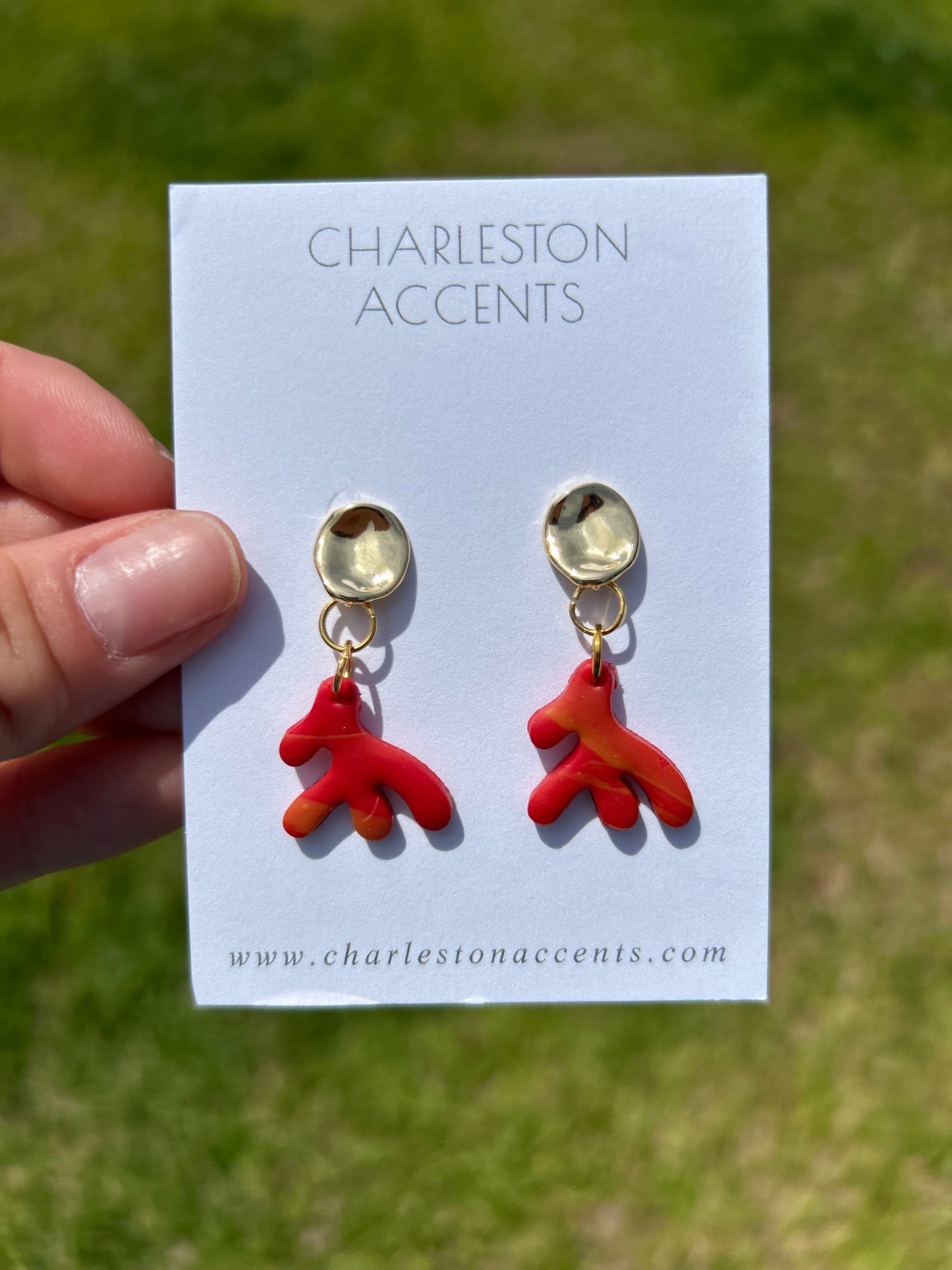 Coral Earrings