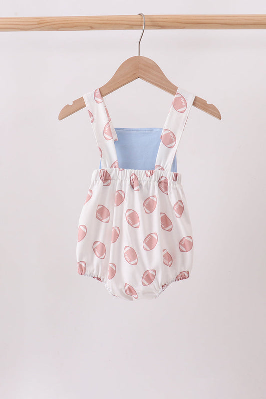 Blue Touchdown Embroidery Football Bubble