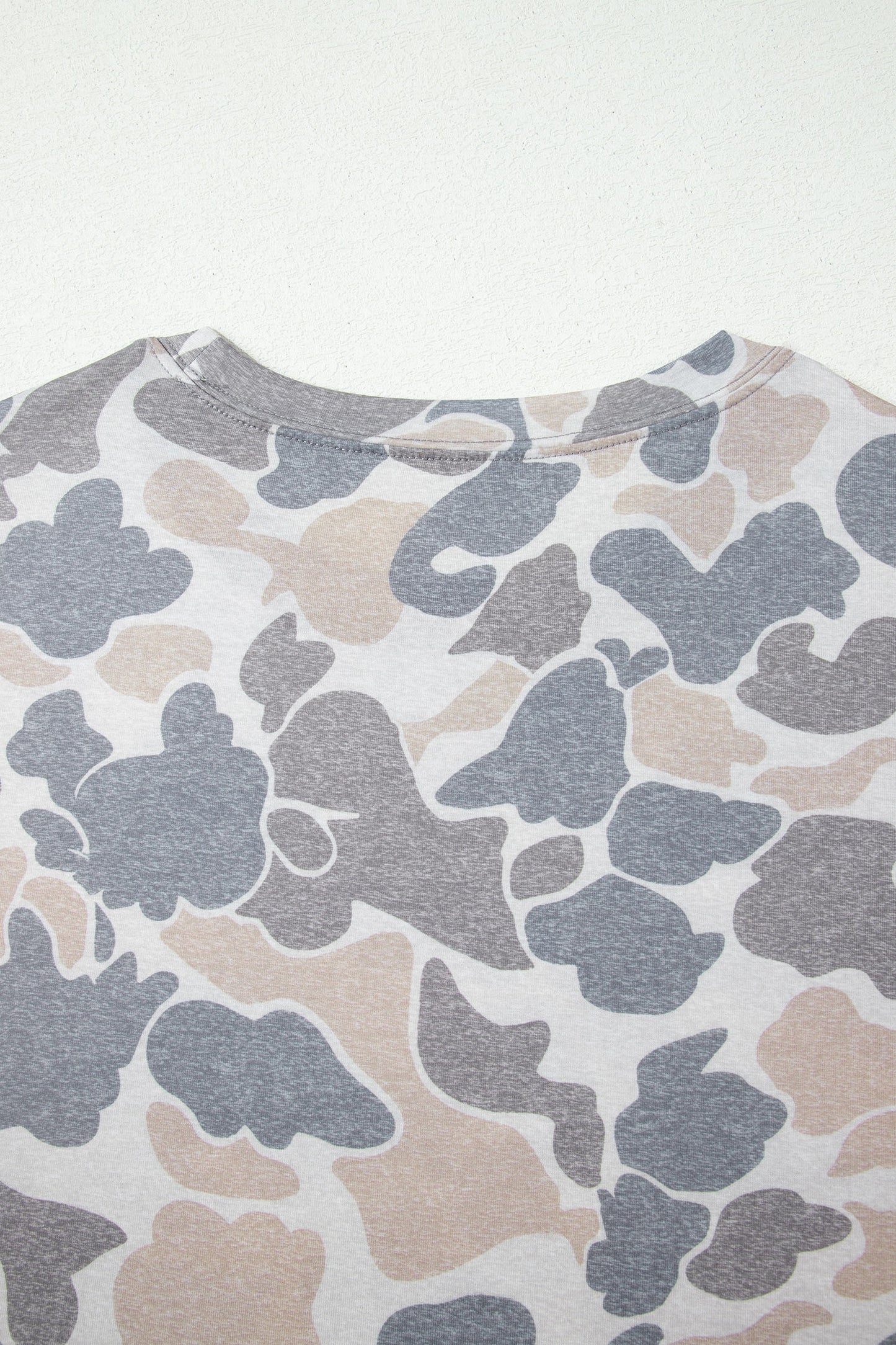 Camouflage Print Women's Casual T Shirt