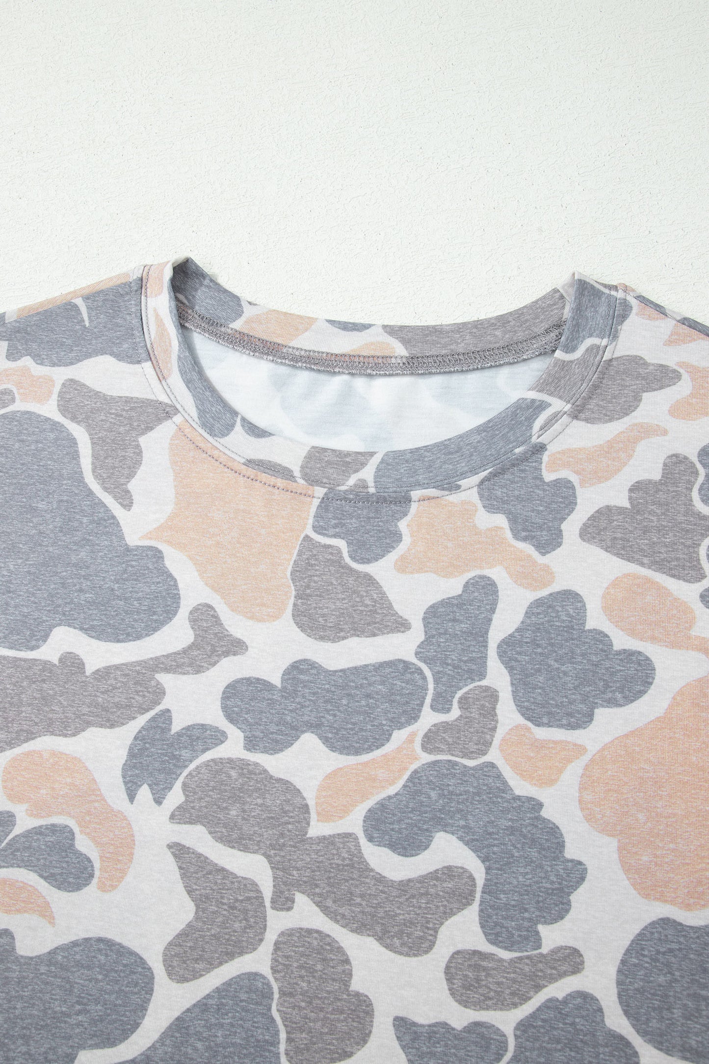 Camouflage Print Women's Casual T Shirt