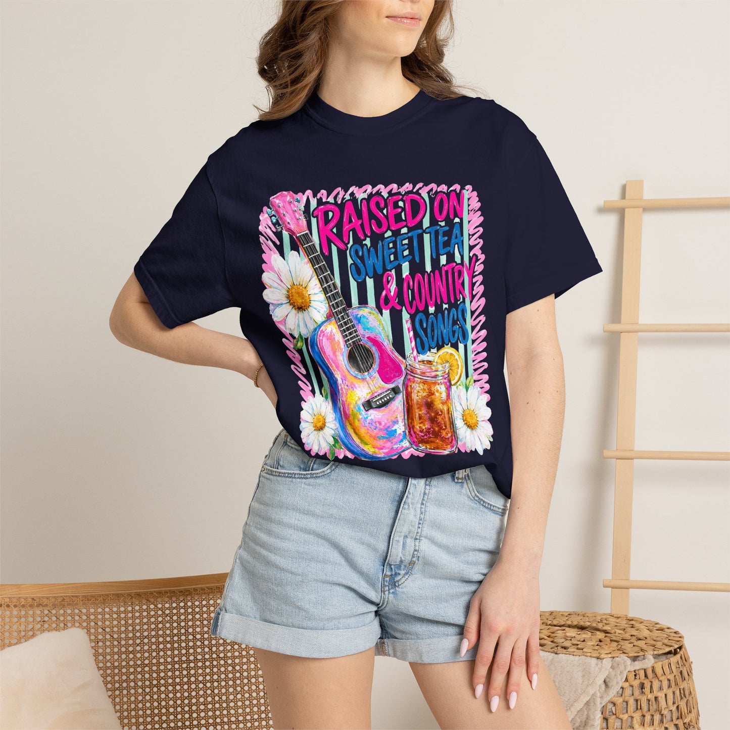 Comfort Colors Raised on Sweet Tea & Country Songs T-Shirt