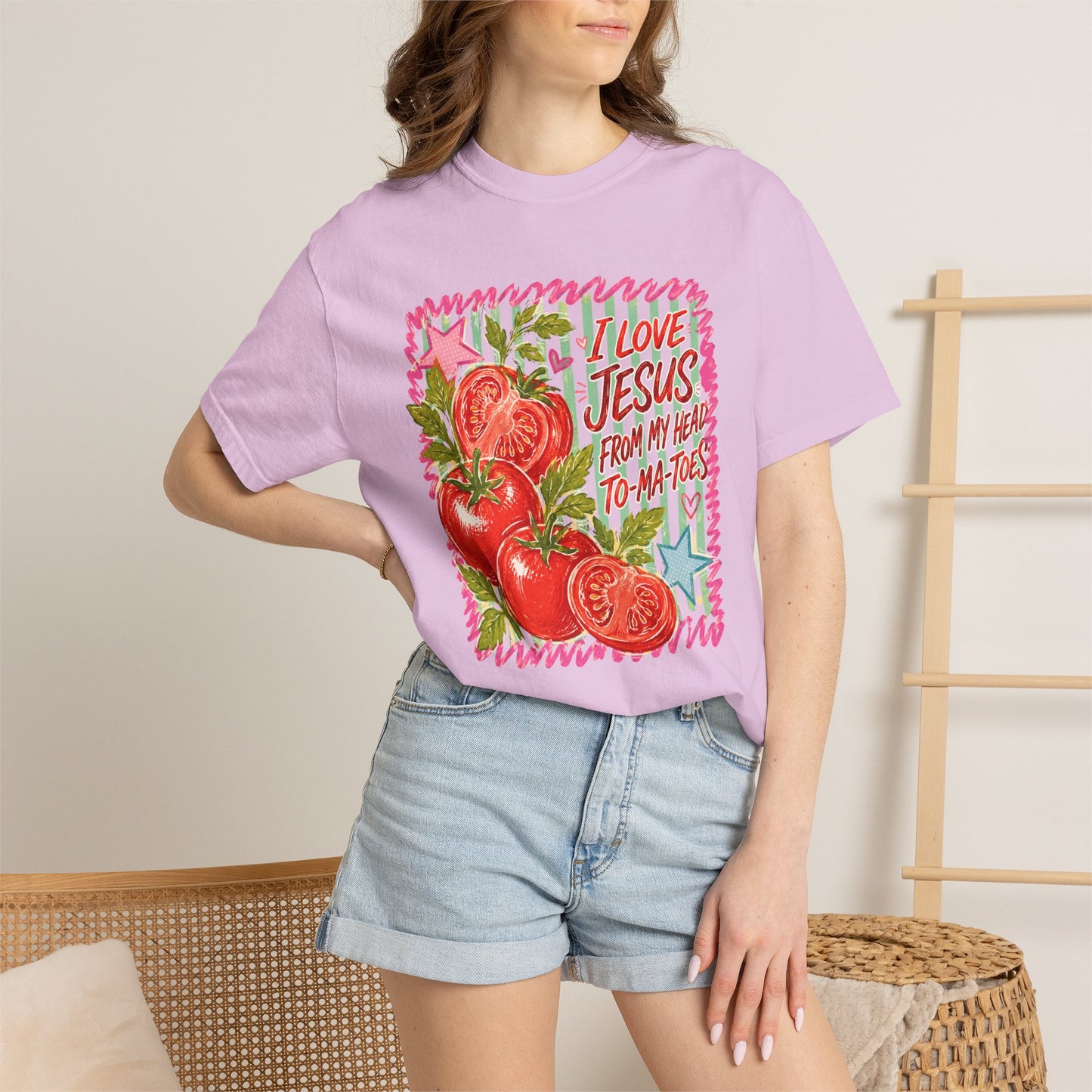 Comfort Colors Jesus Tomato Graphic Tee