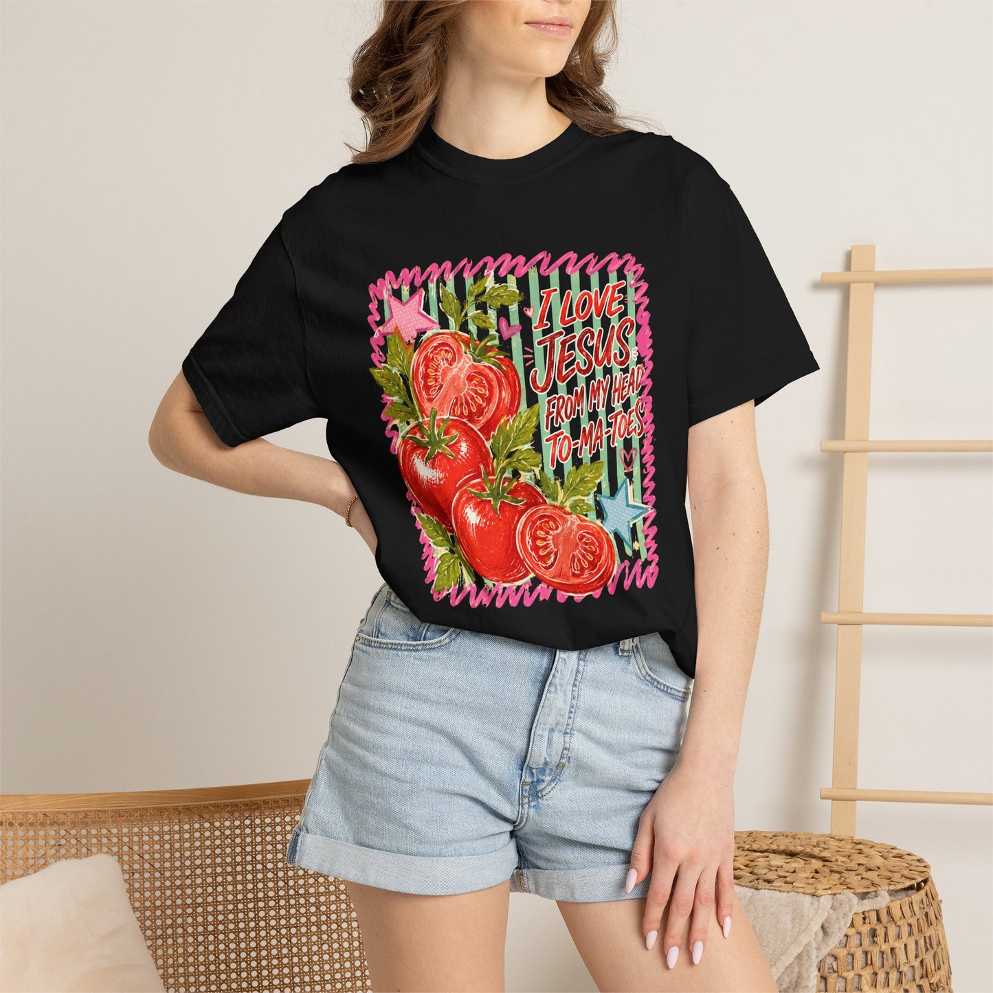 Comfort Colors Jesus Tomato Graphic Tee