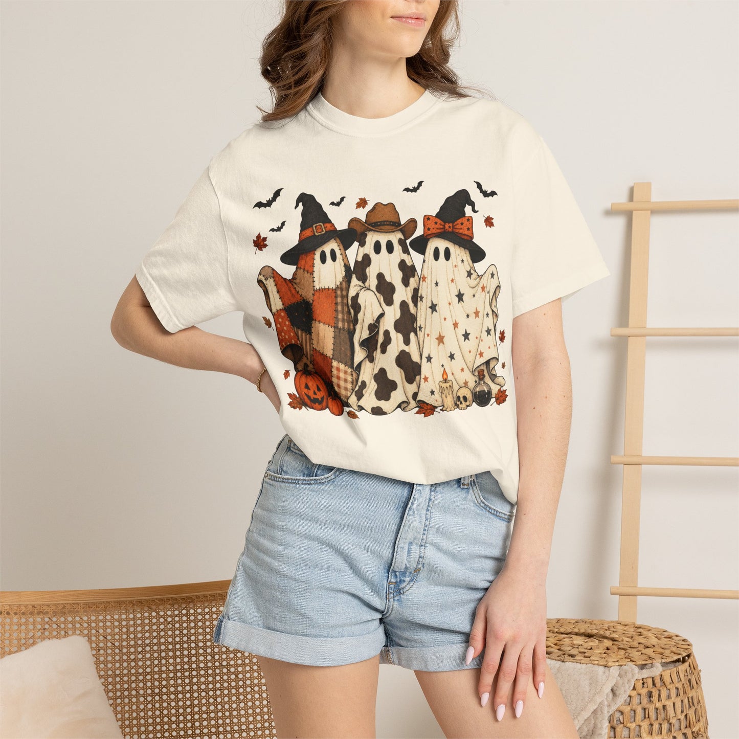 Comfort Colors Halloween Ghost Trio T-Shirt