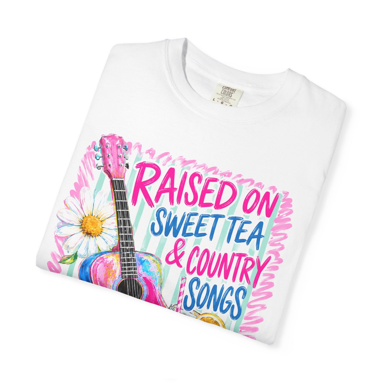 Comfort Colors Raised on Sweet Tea & Country Songs T-Shirt