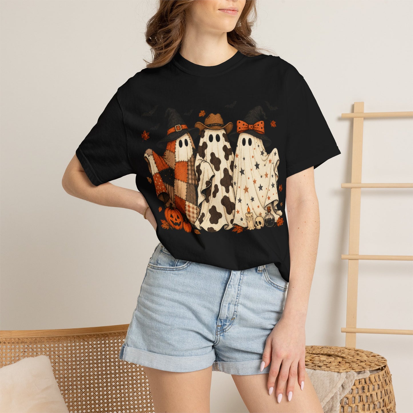 Comfort Colors Halloween Ghost Trio T-Shirt