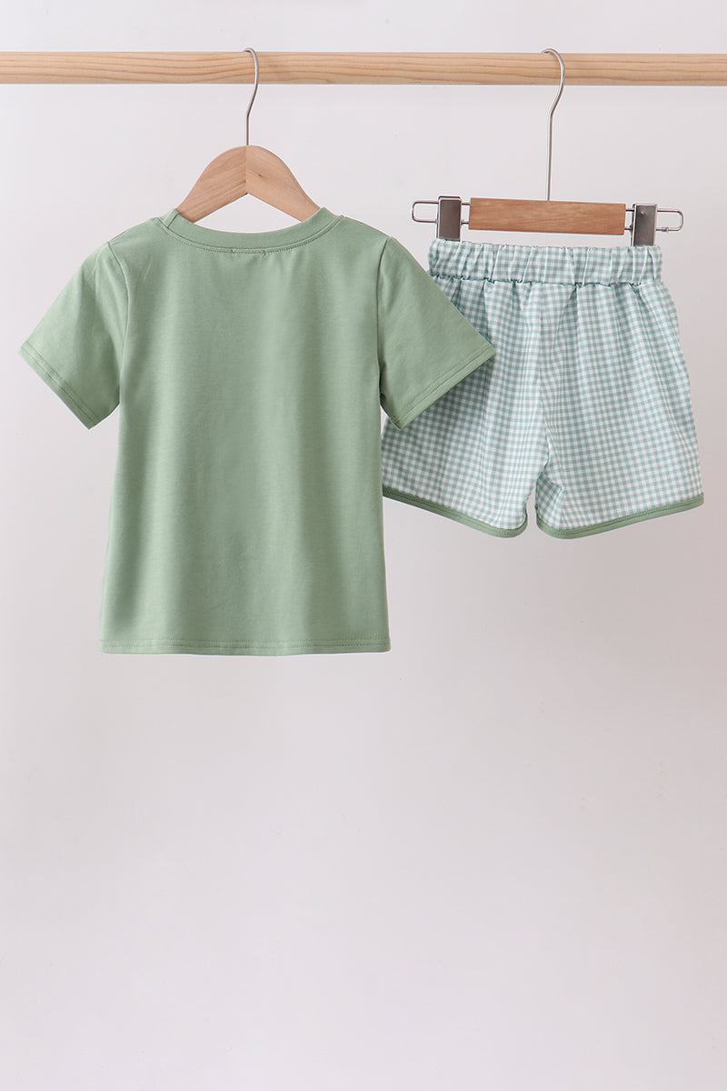 Sage Gingham Set