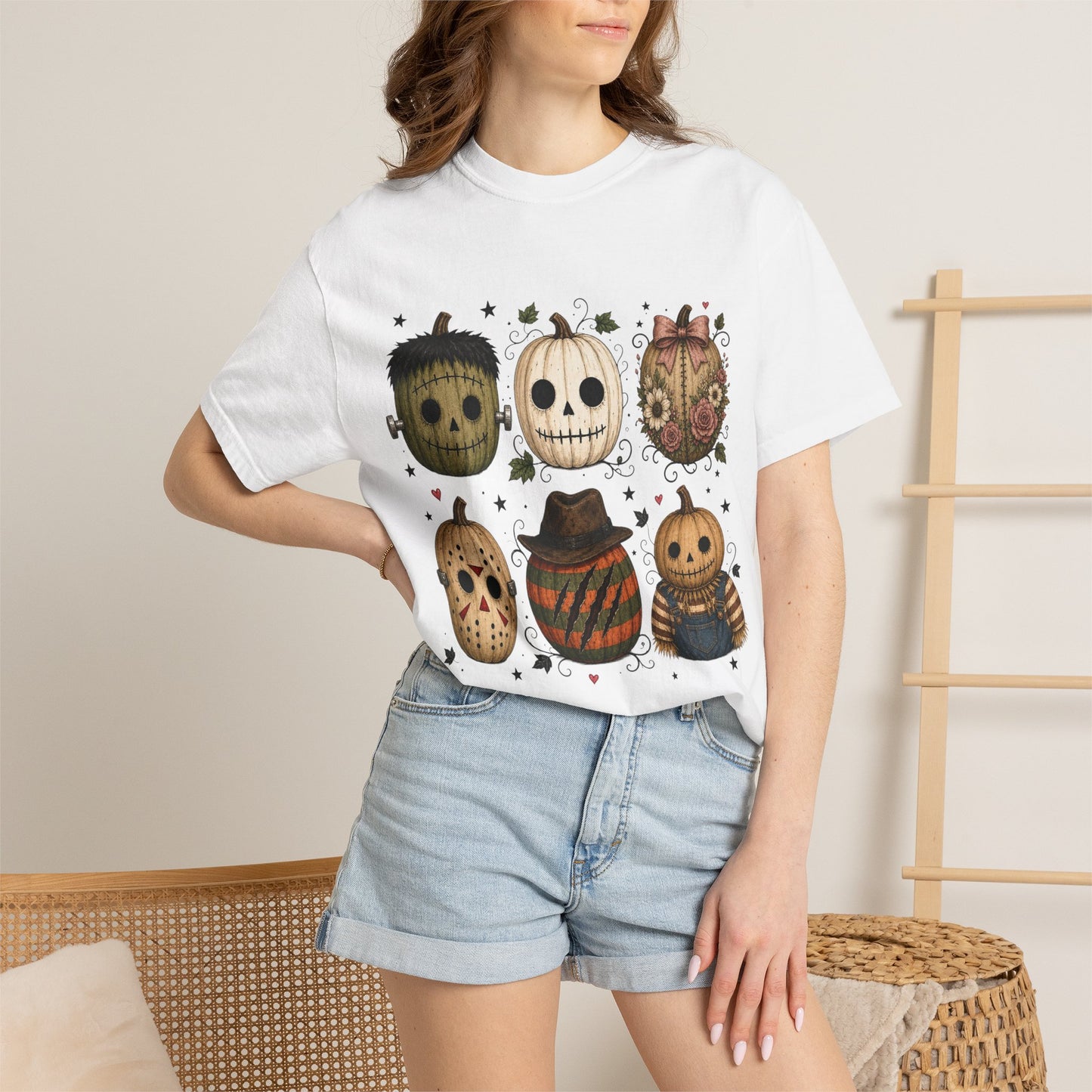 Comfort Colors Halloween Pumpkin Mask T-Shirt