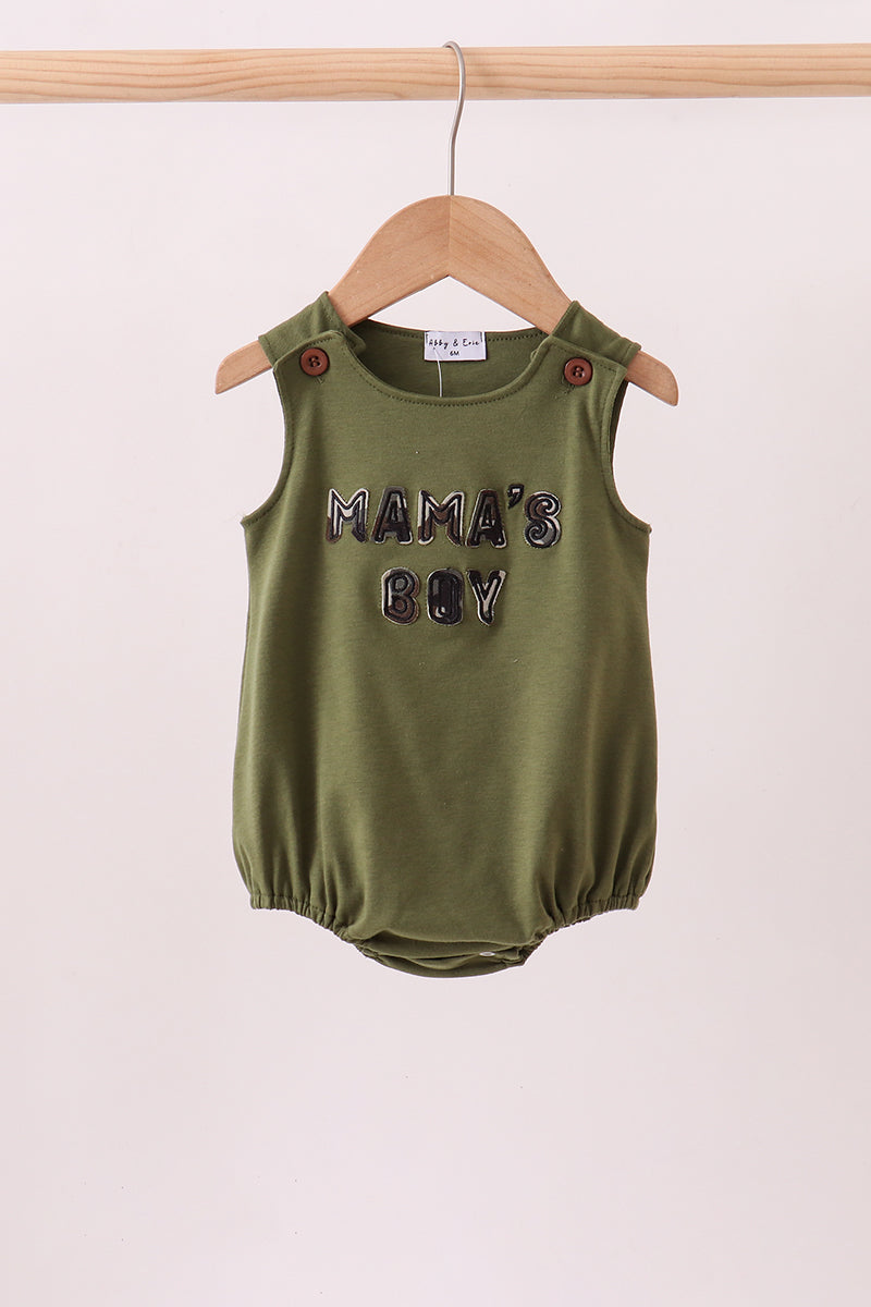 Mama's Boy Applique Bubble