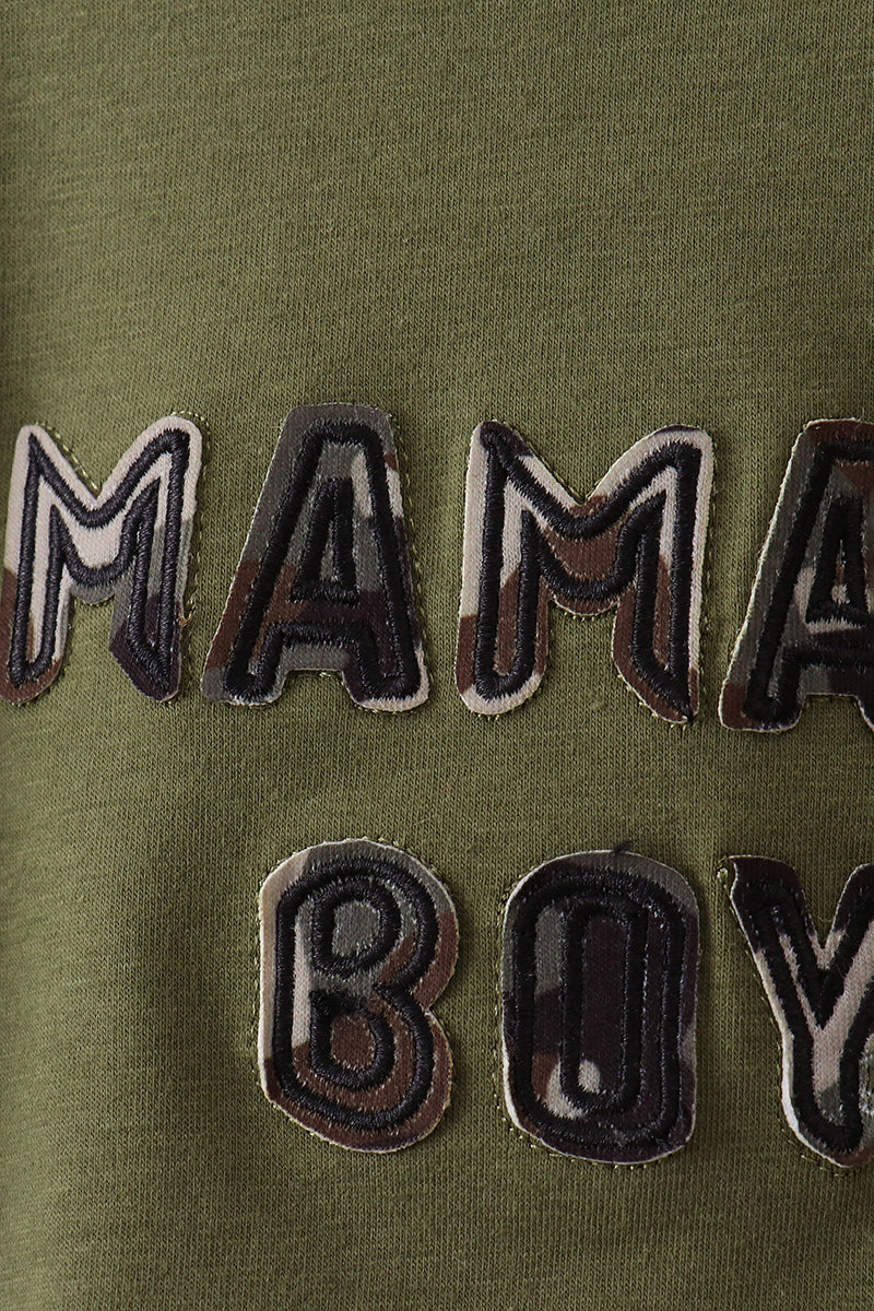 Mama's Boy Applique Bubble