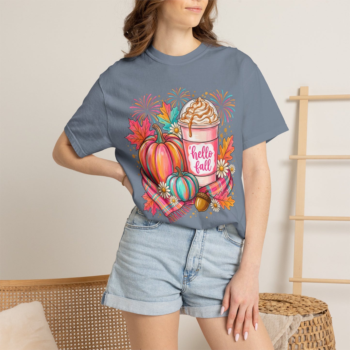 Hello Fall Pumpkin Latte T-Shirt