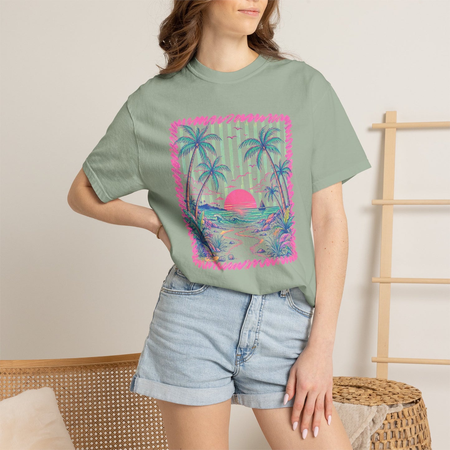 Comfort Colors sunset tee