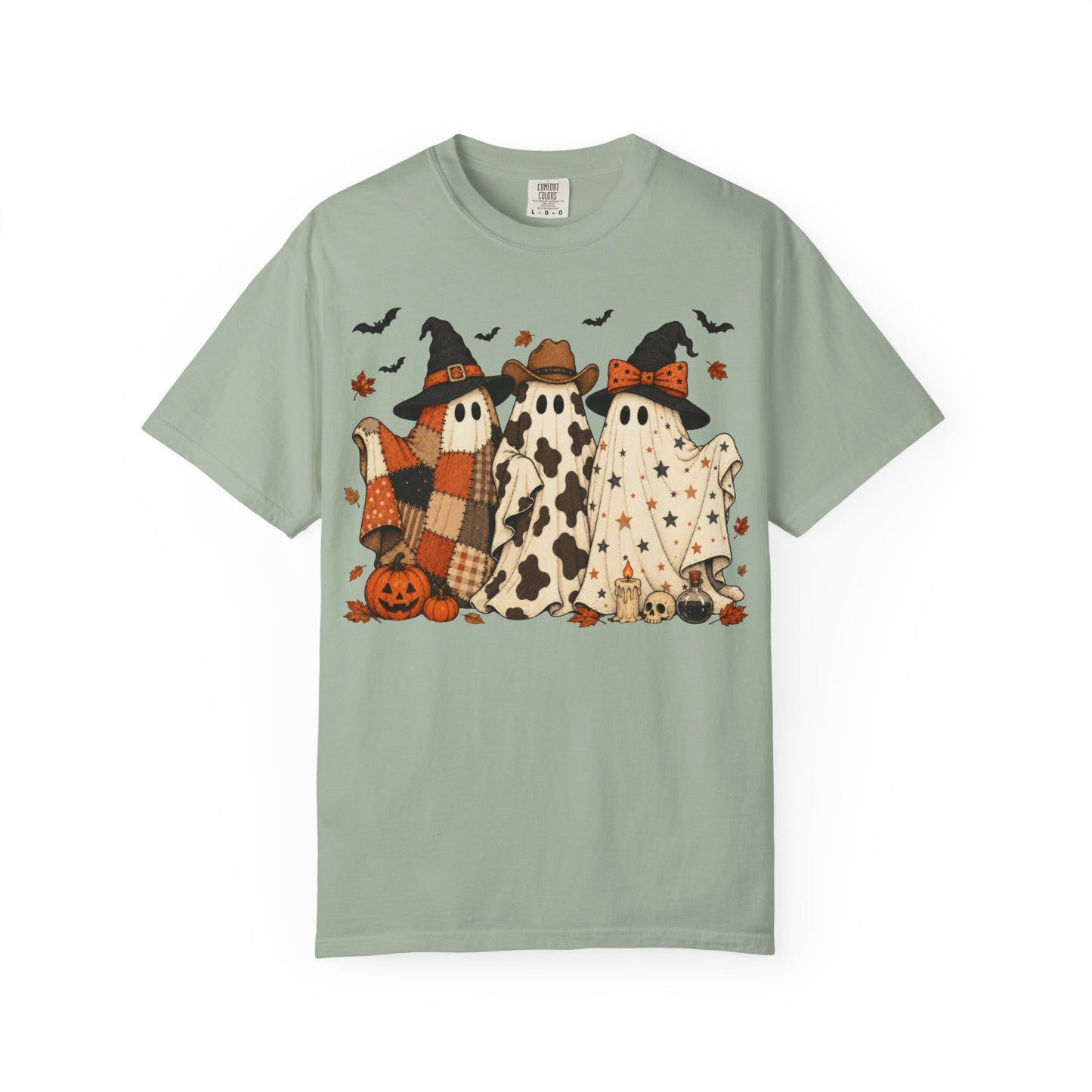 Comfort Colors Halloween Ghost Trio T-Shirt