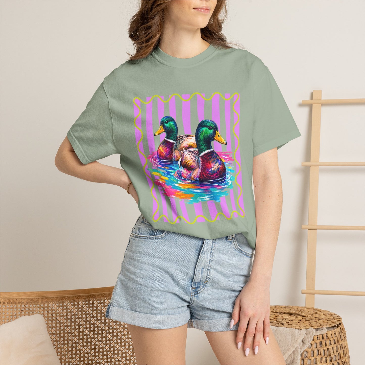 Comfort Colors Mallard Ducks Graphic T-Shirt