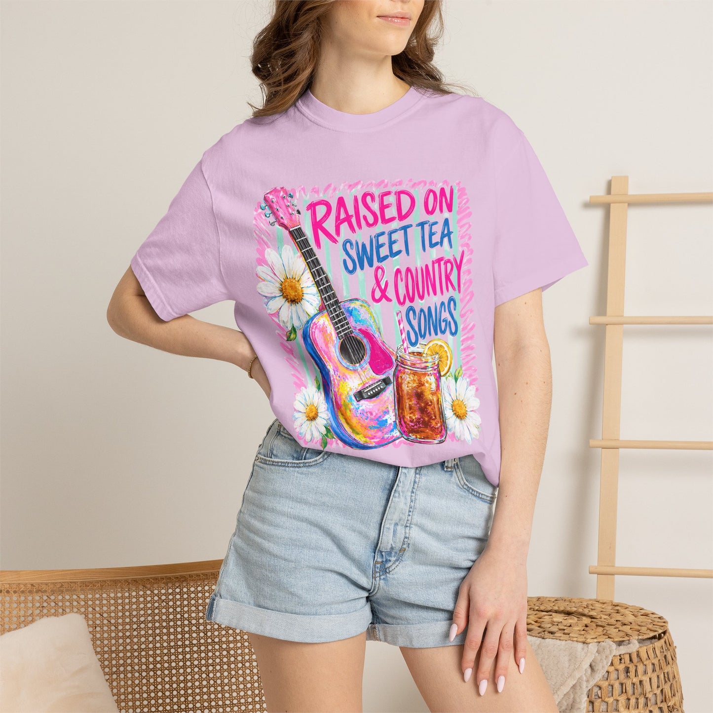 Comfort Colors Raised on Sweet Tea & Country Songs T-Shirt