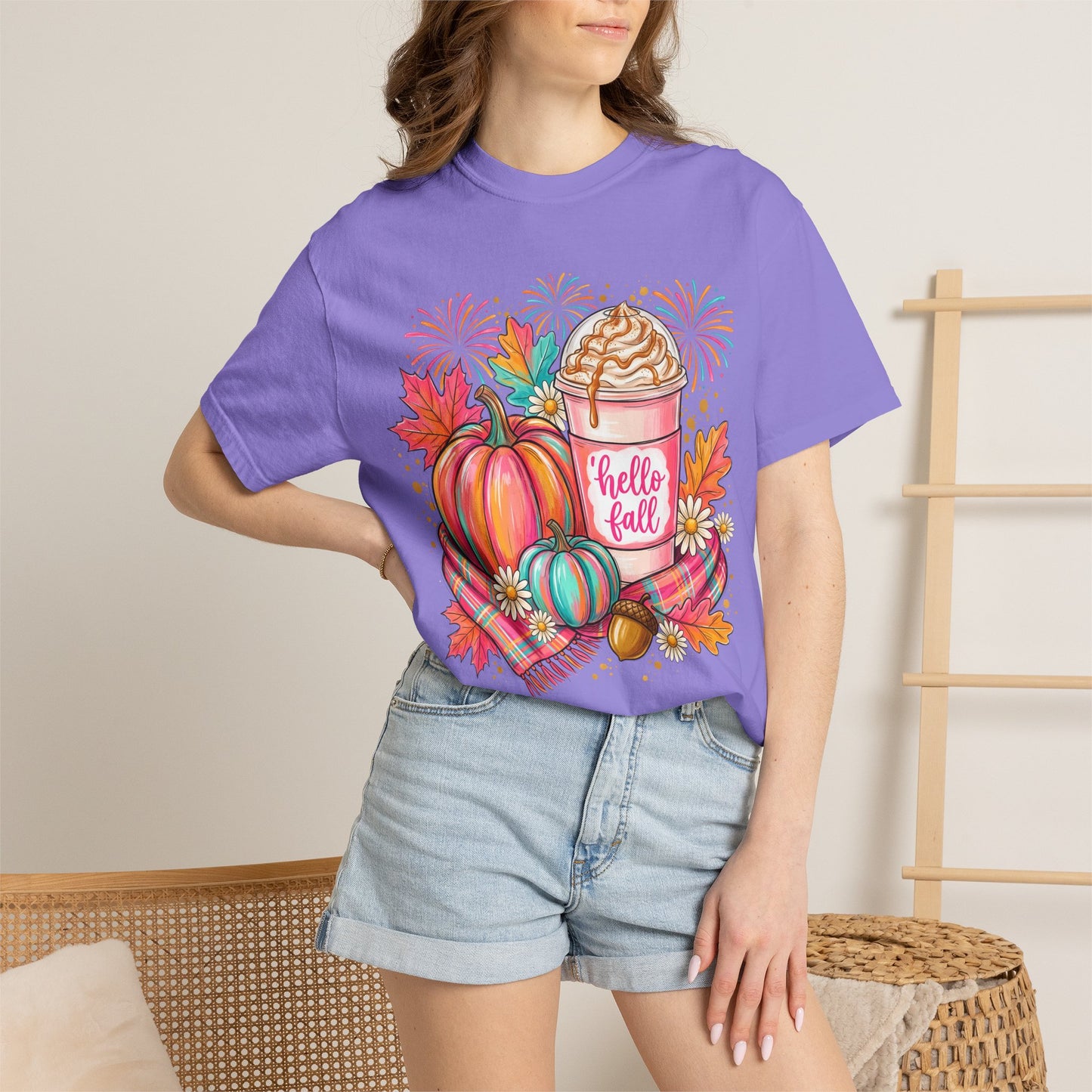 Hello Fall Pumpkin Latte T-Shirt