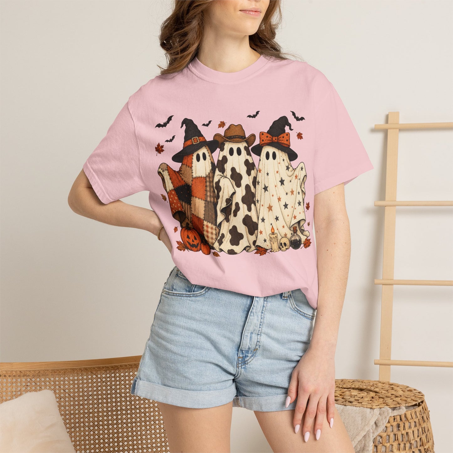 Comfort Colors Halloween Ghost Trio T-Shirt