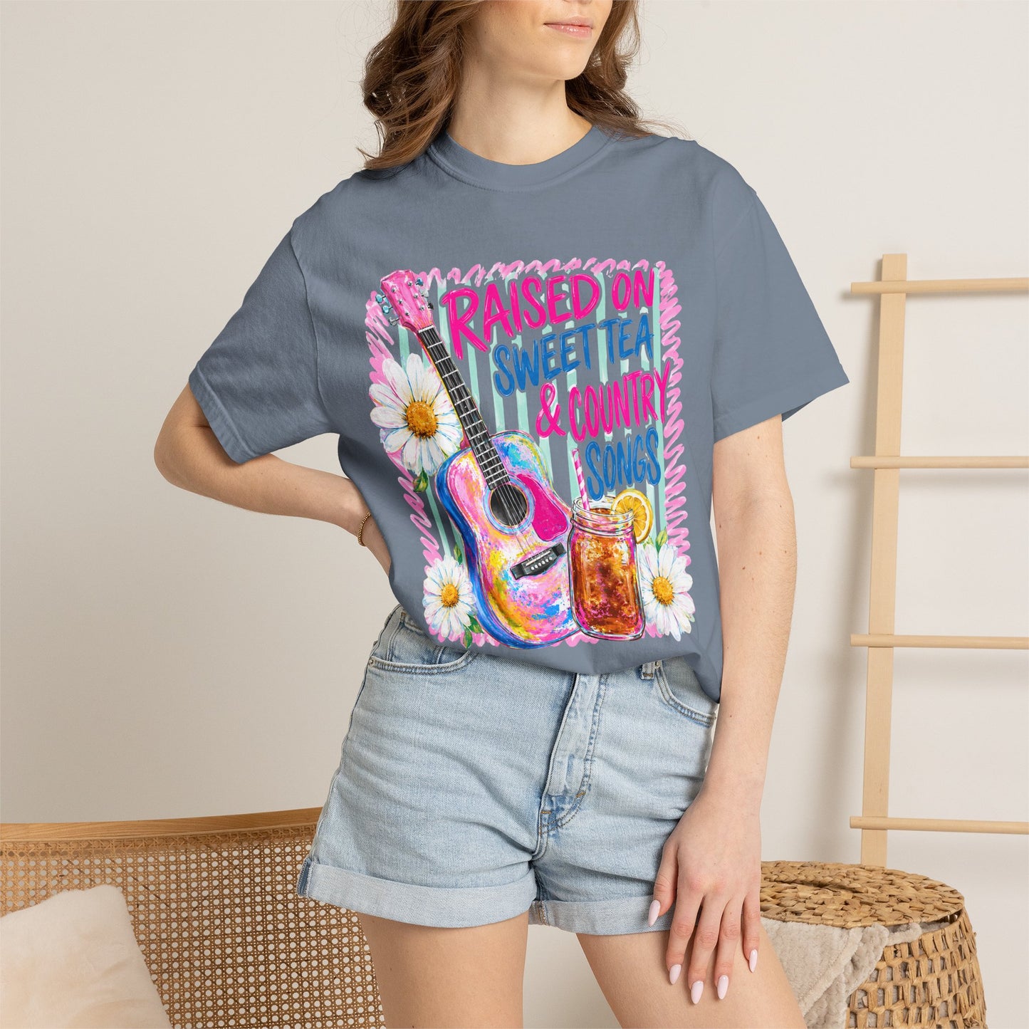 Comfort Colors Raised on Sweet Tea & Country Songs T-Shirt