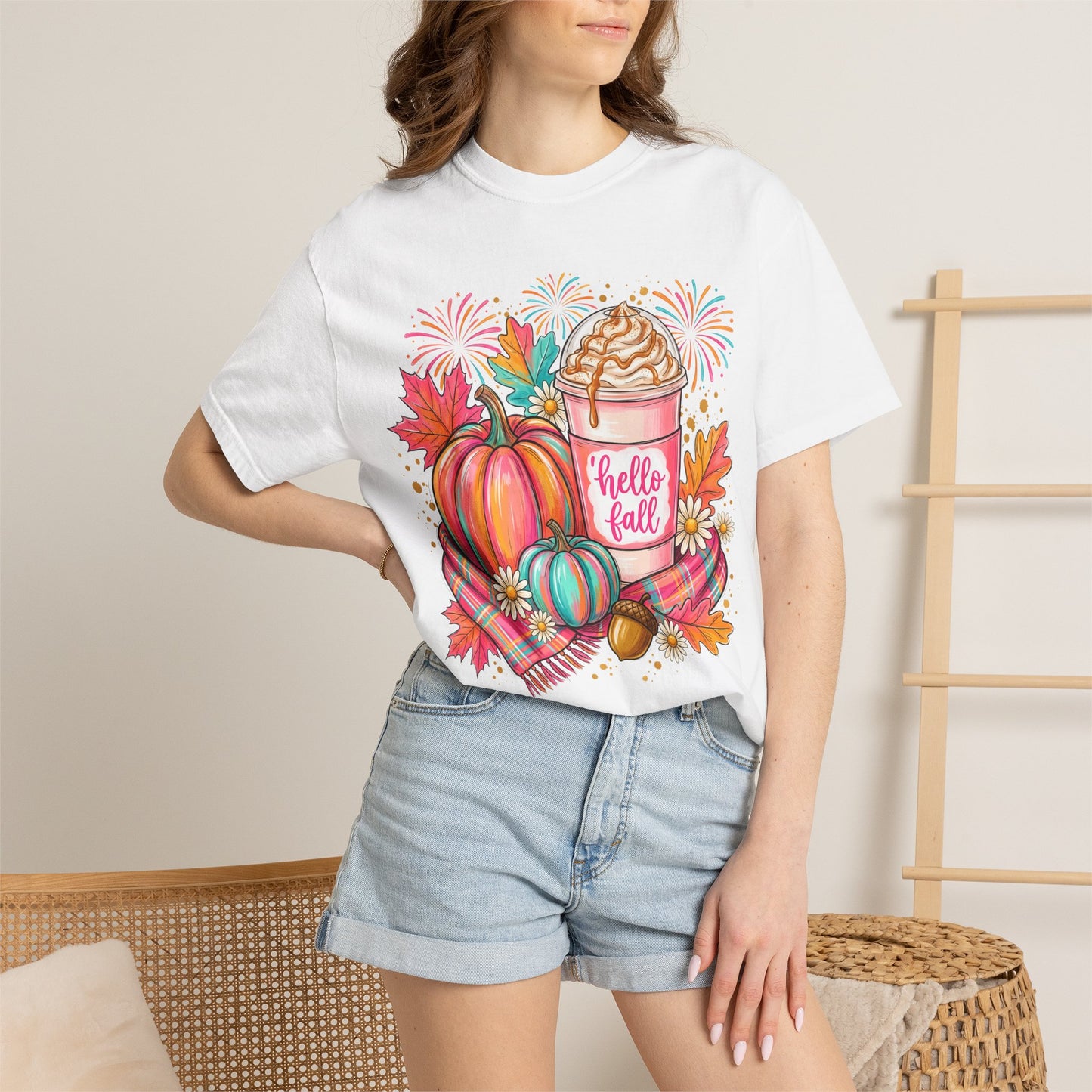 Hello Fall Pumpkin Latte T-Shirt