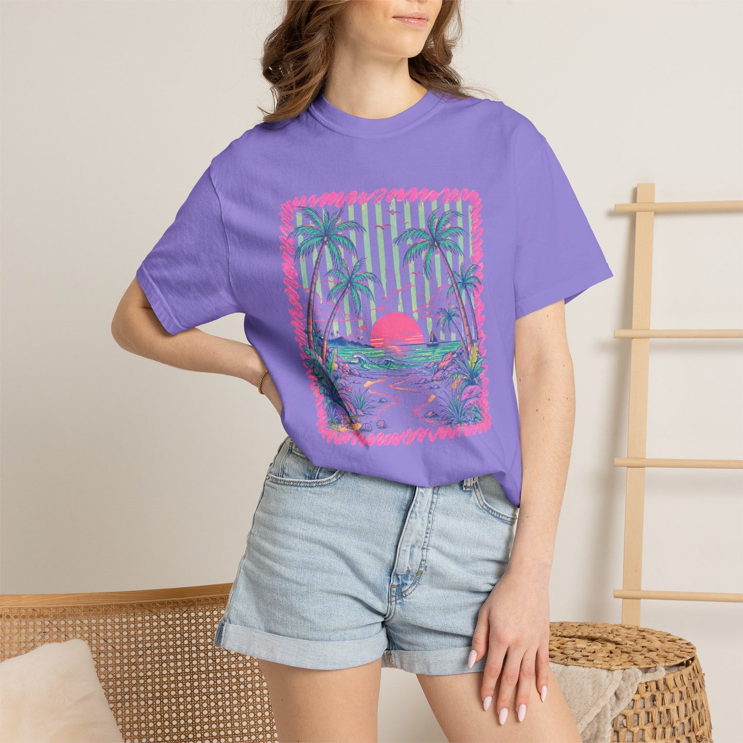 Comfort Colors sunset tee