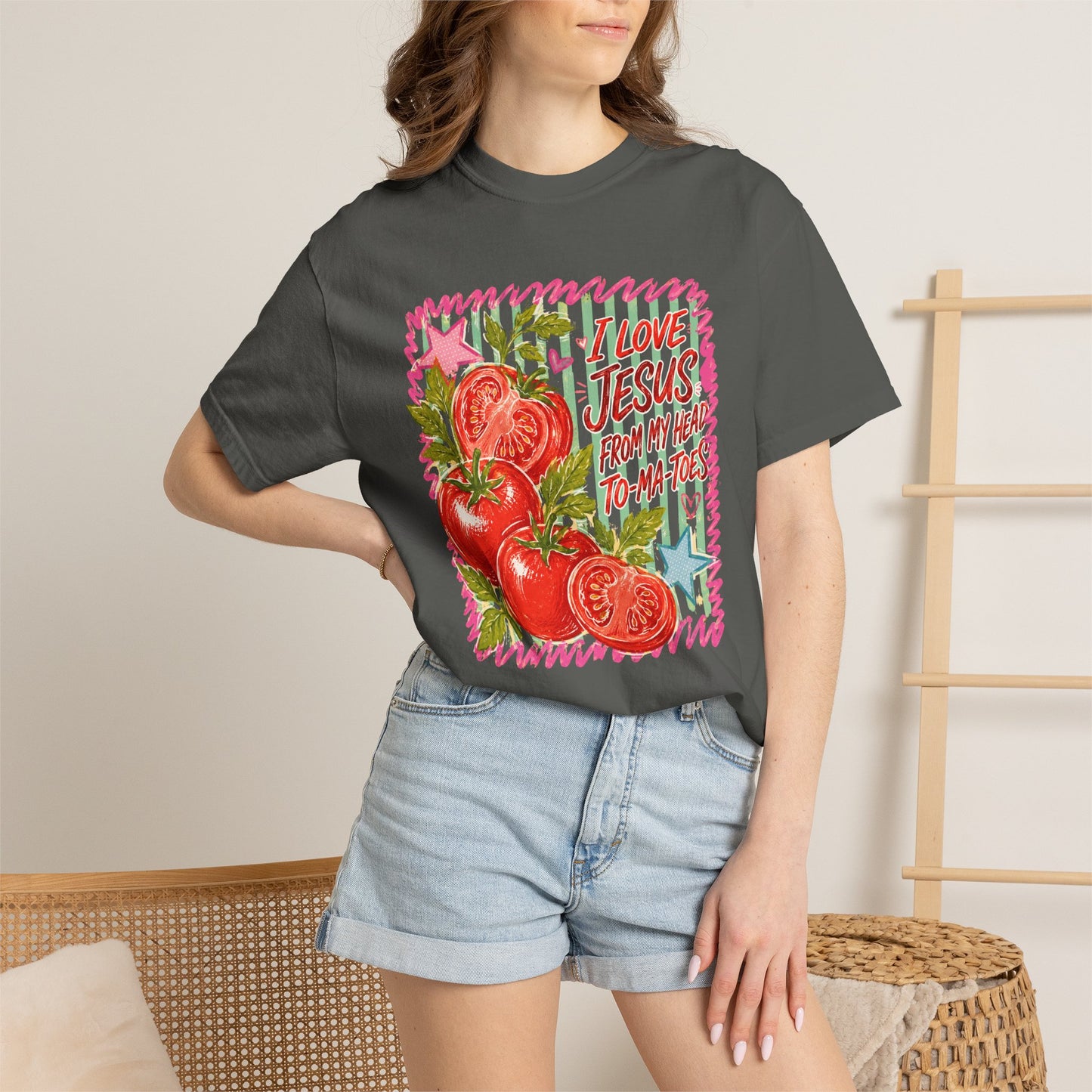 Comfort Colors Jesus Tomato Graphic Tee