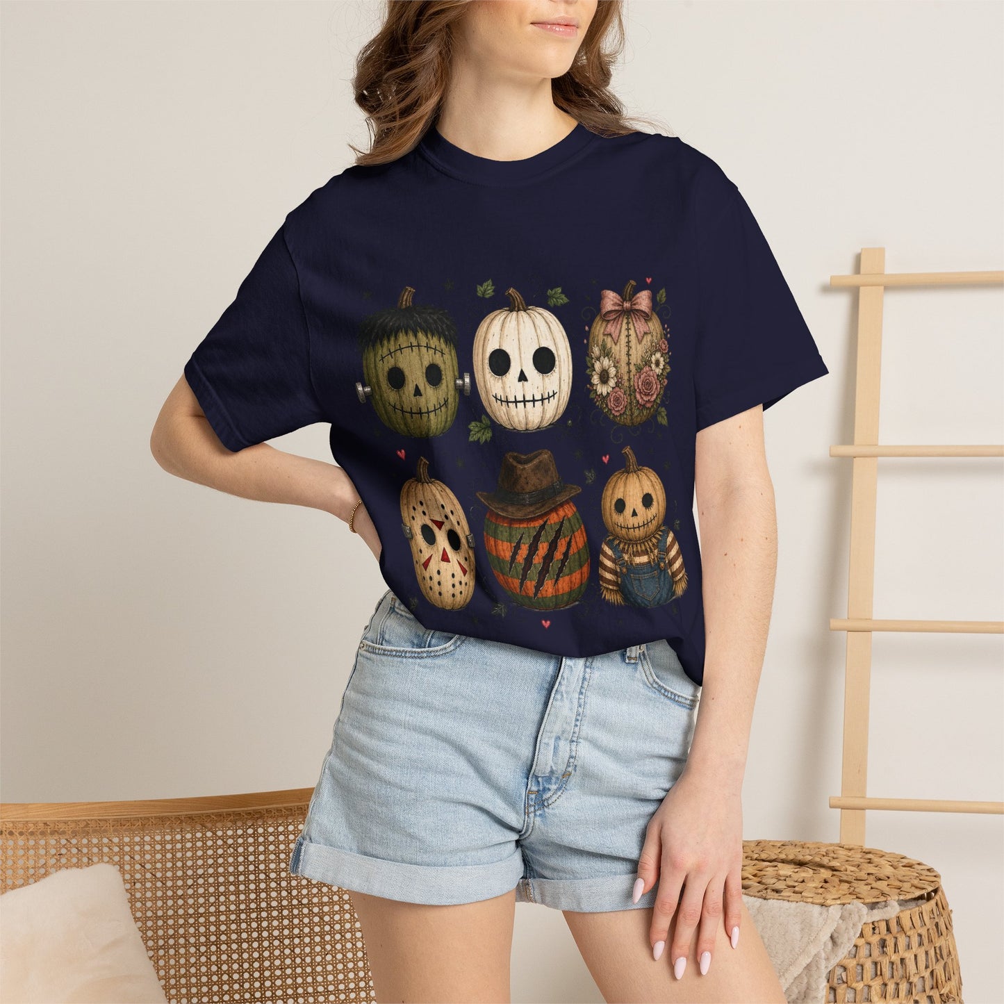 Comfort Colors Halloween Pumpkin Mask T-Shirt