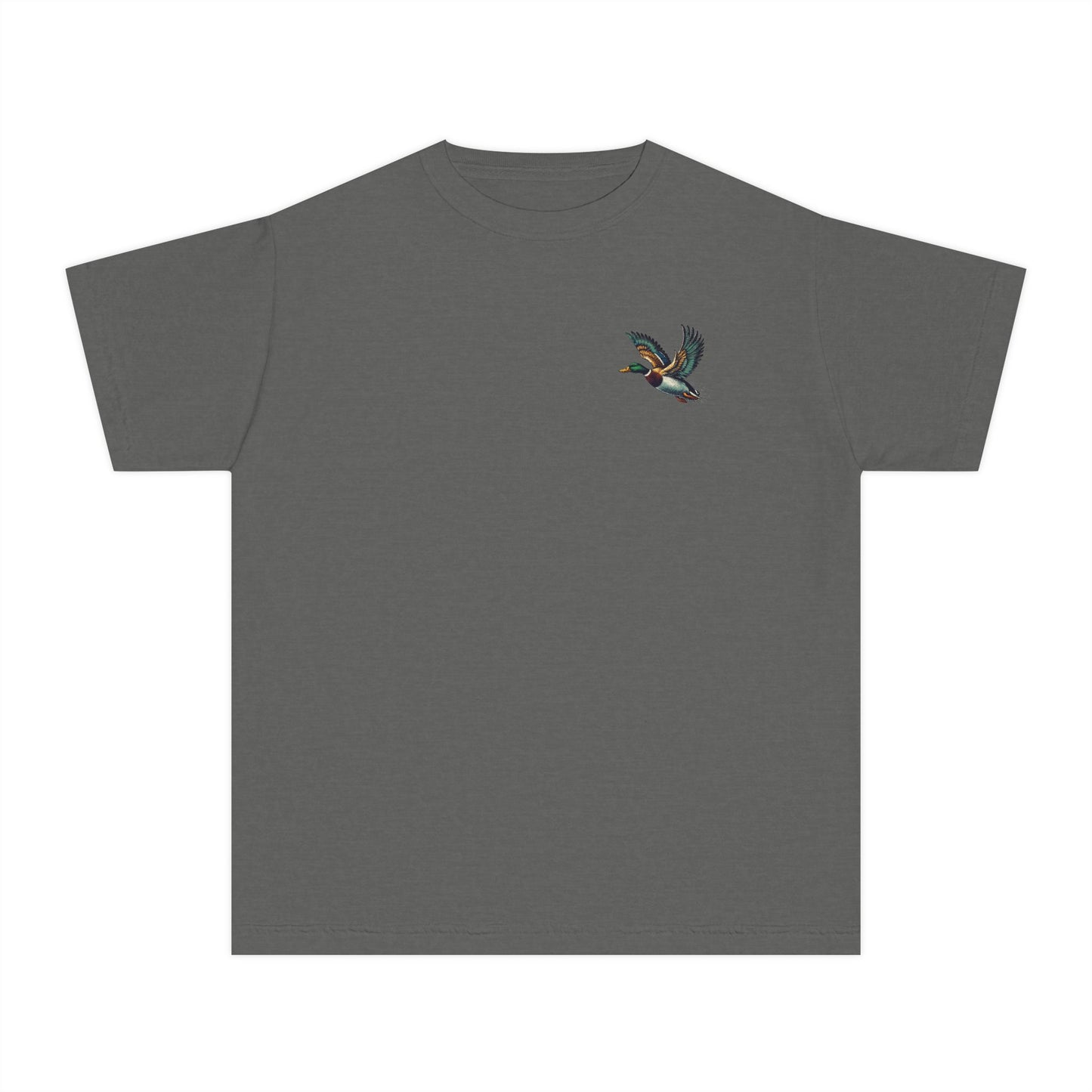 Youth Comfort Colors Vintage Duck Hunting Scene with Pointing Spaniel