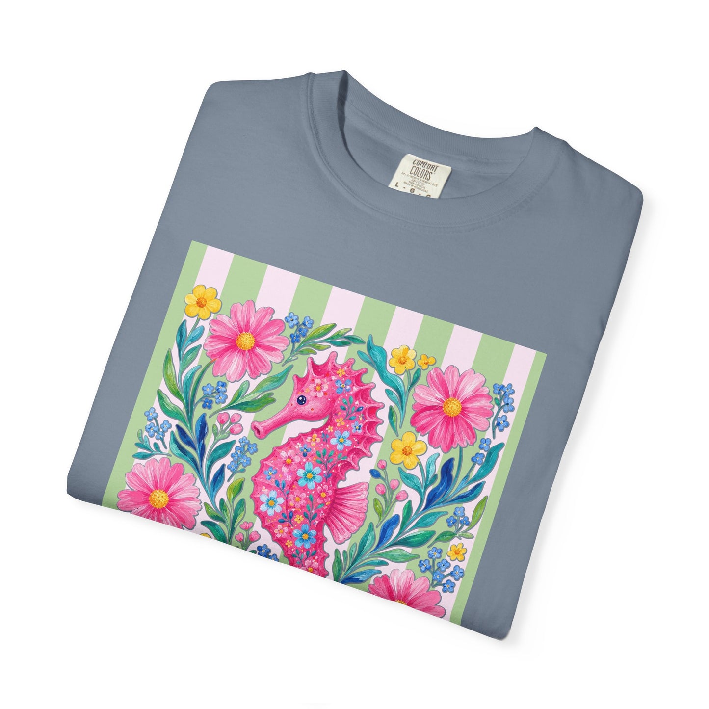 Comfort Colors Seahorse Floral T-Shirt