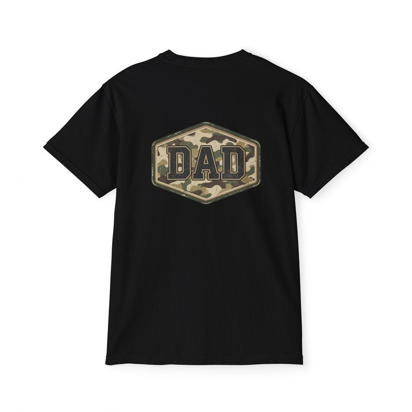 Comfort Colors camo dad shirt