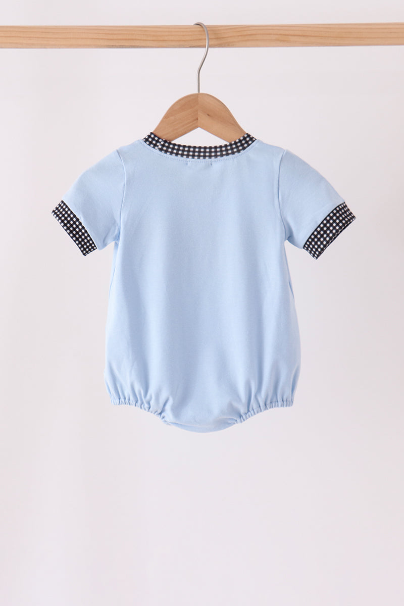Blue ghost embroidery bubble