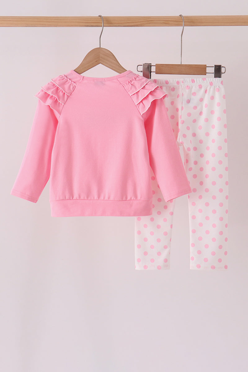 Pink Milk Cookies Ruffle Set
