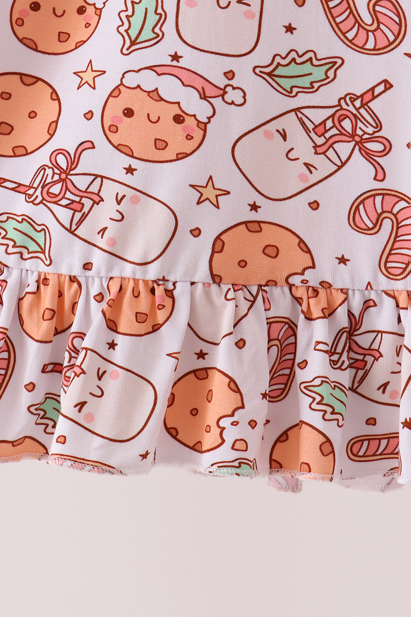 Red milk cookie bamboo dress