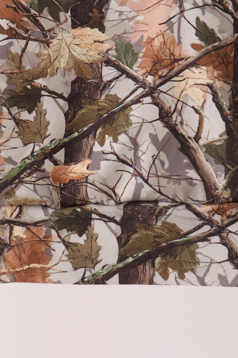 Camouflage tree pullover