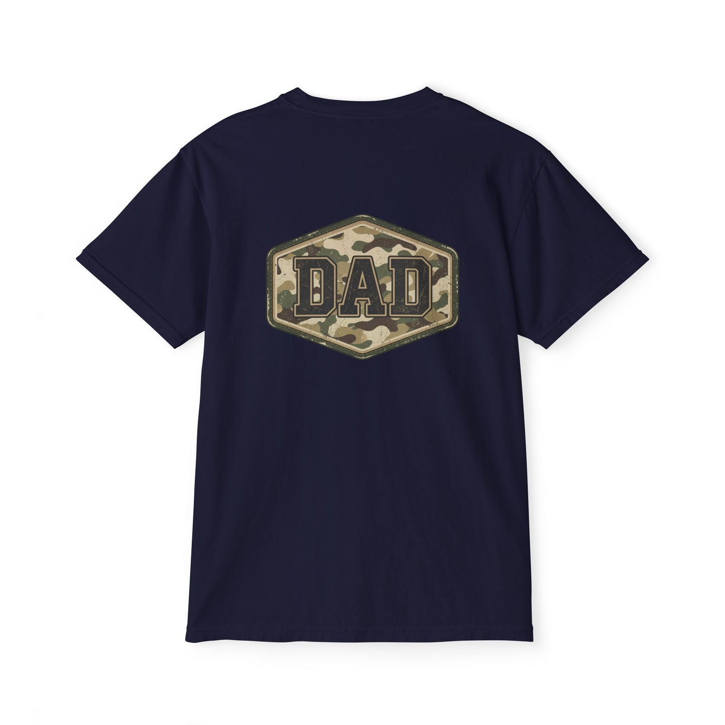 Comfort Colors camo dad shirt