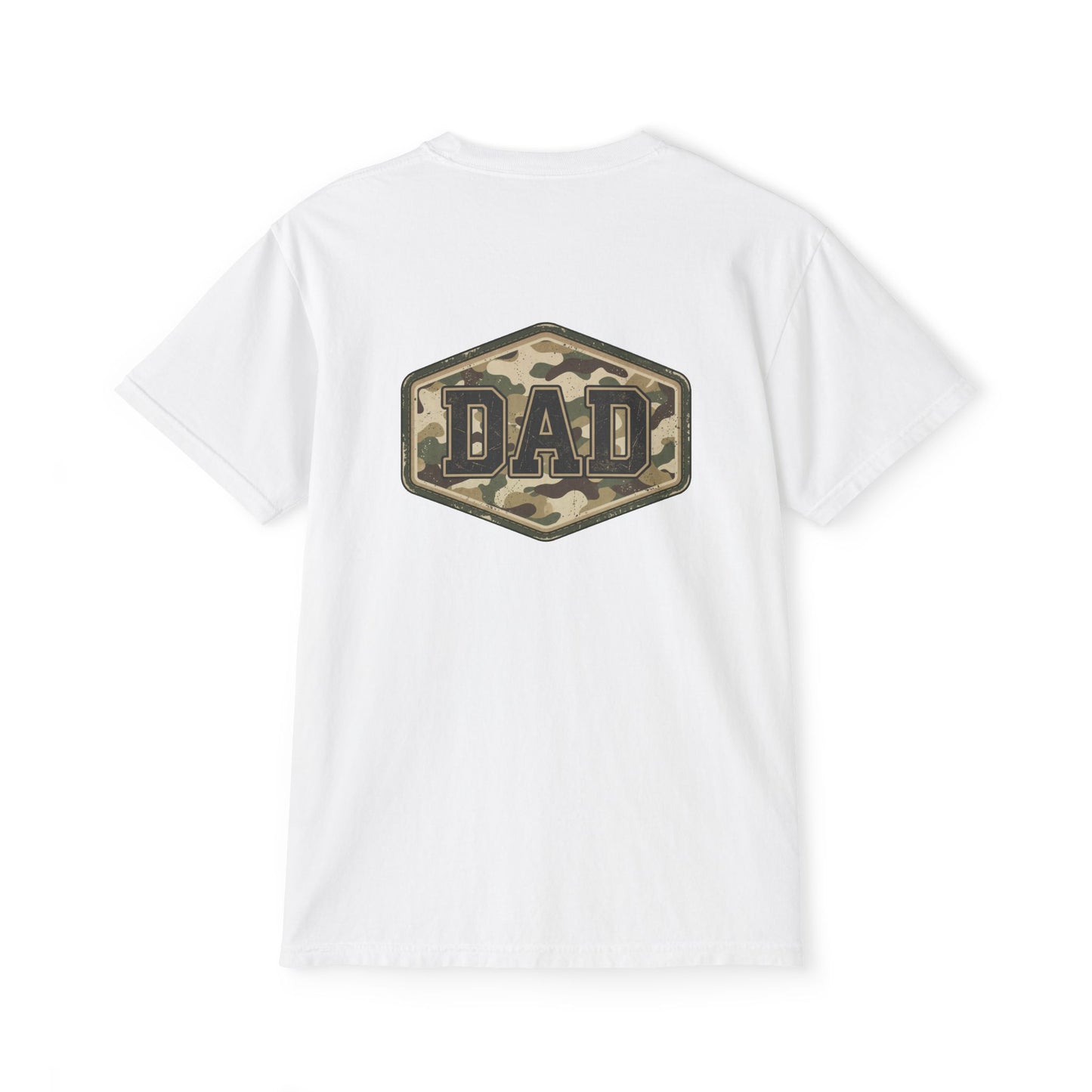 Comfort Colors camo dad shirt