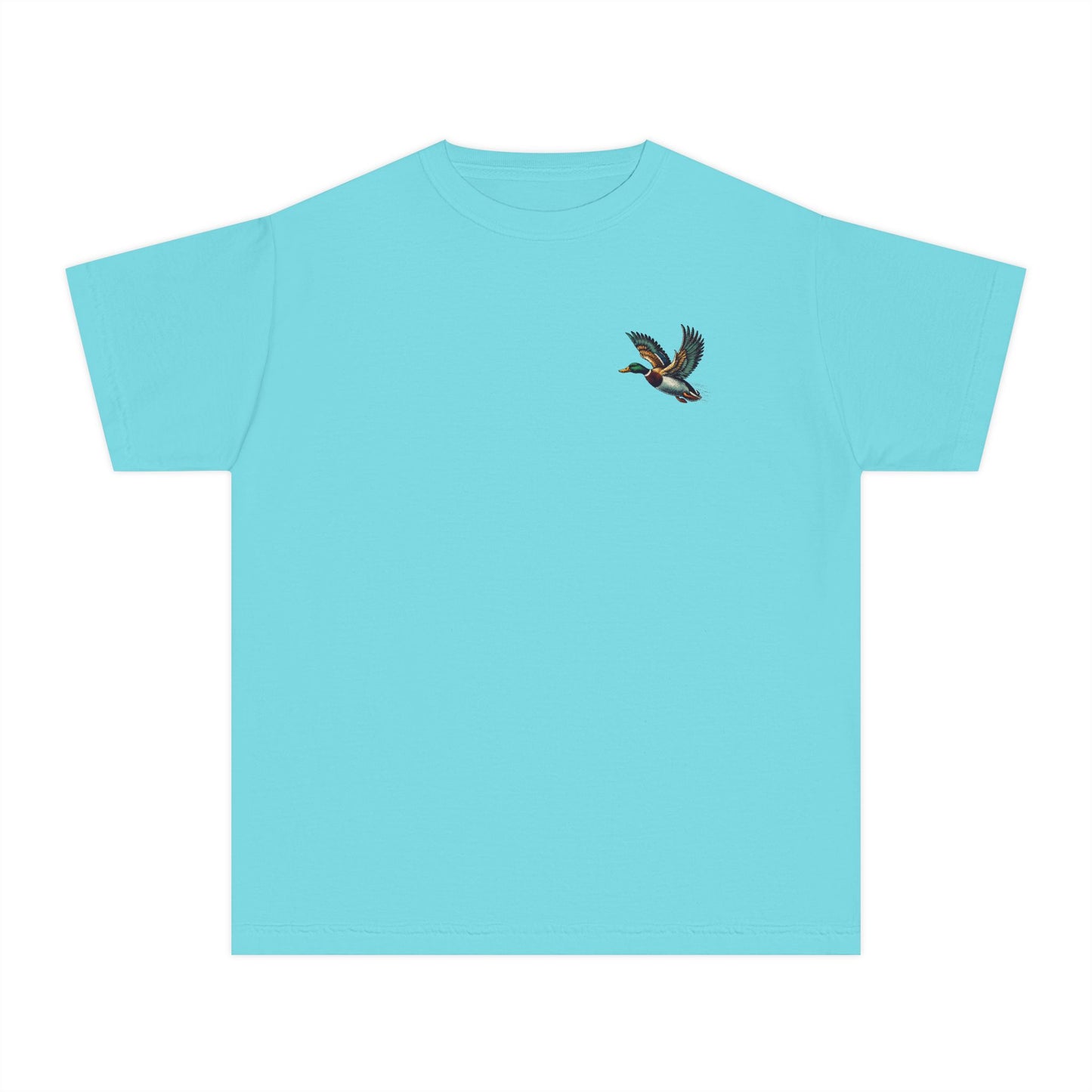 Youth Comfort Colors Vintage Duck Hunting Scene with Pointing Spaniel