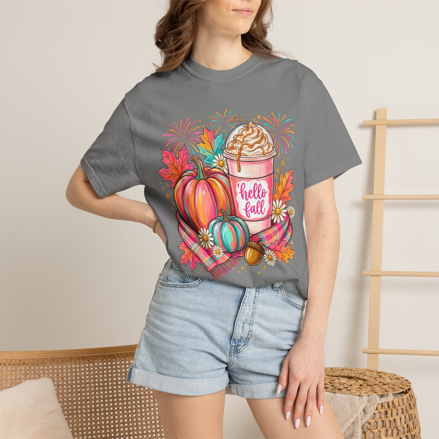 Hello Fall Pumpkin Latte T-Shirt