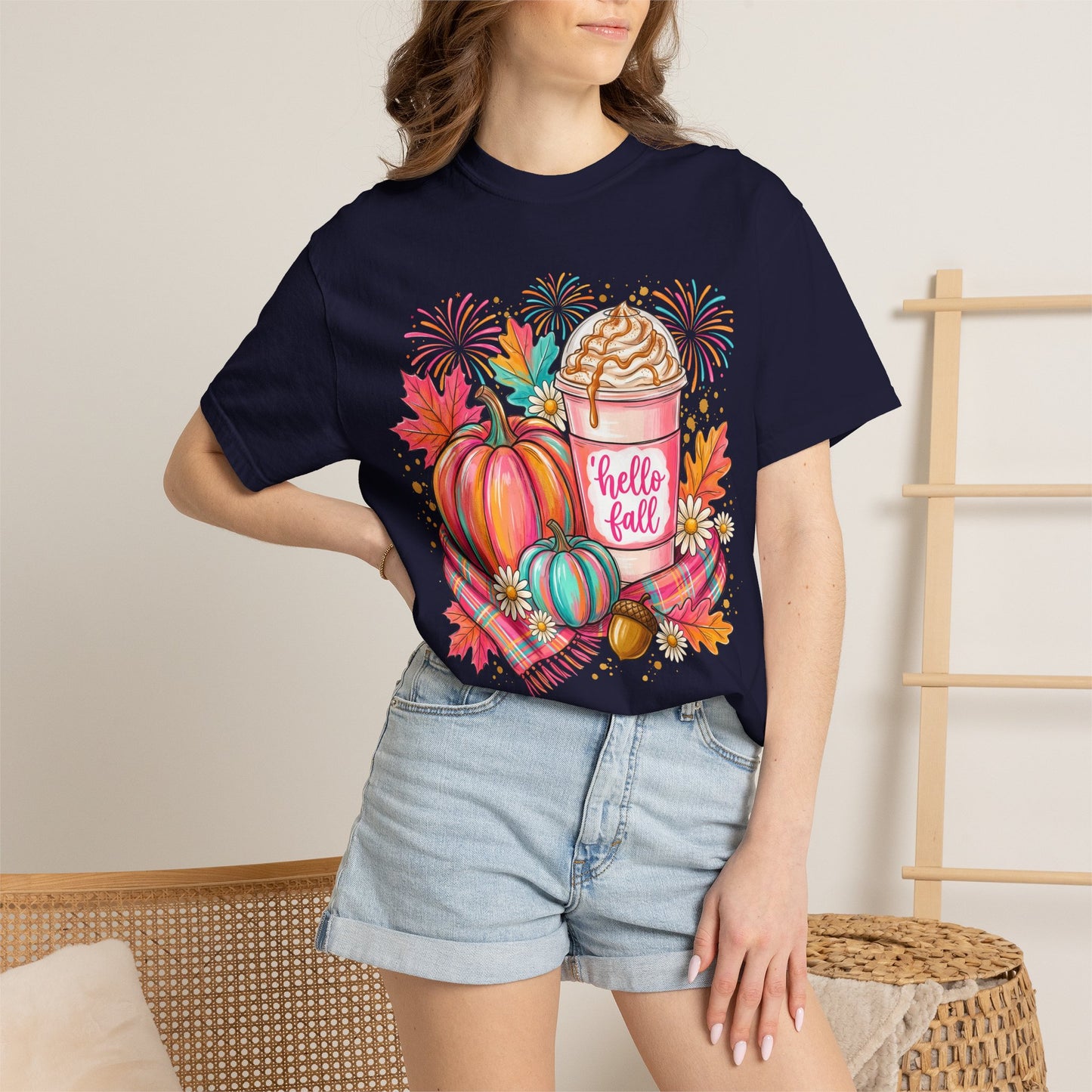 Hello Fall Pumpkin Latte T-Shirt