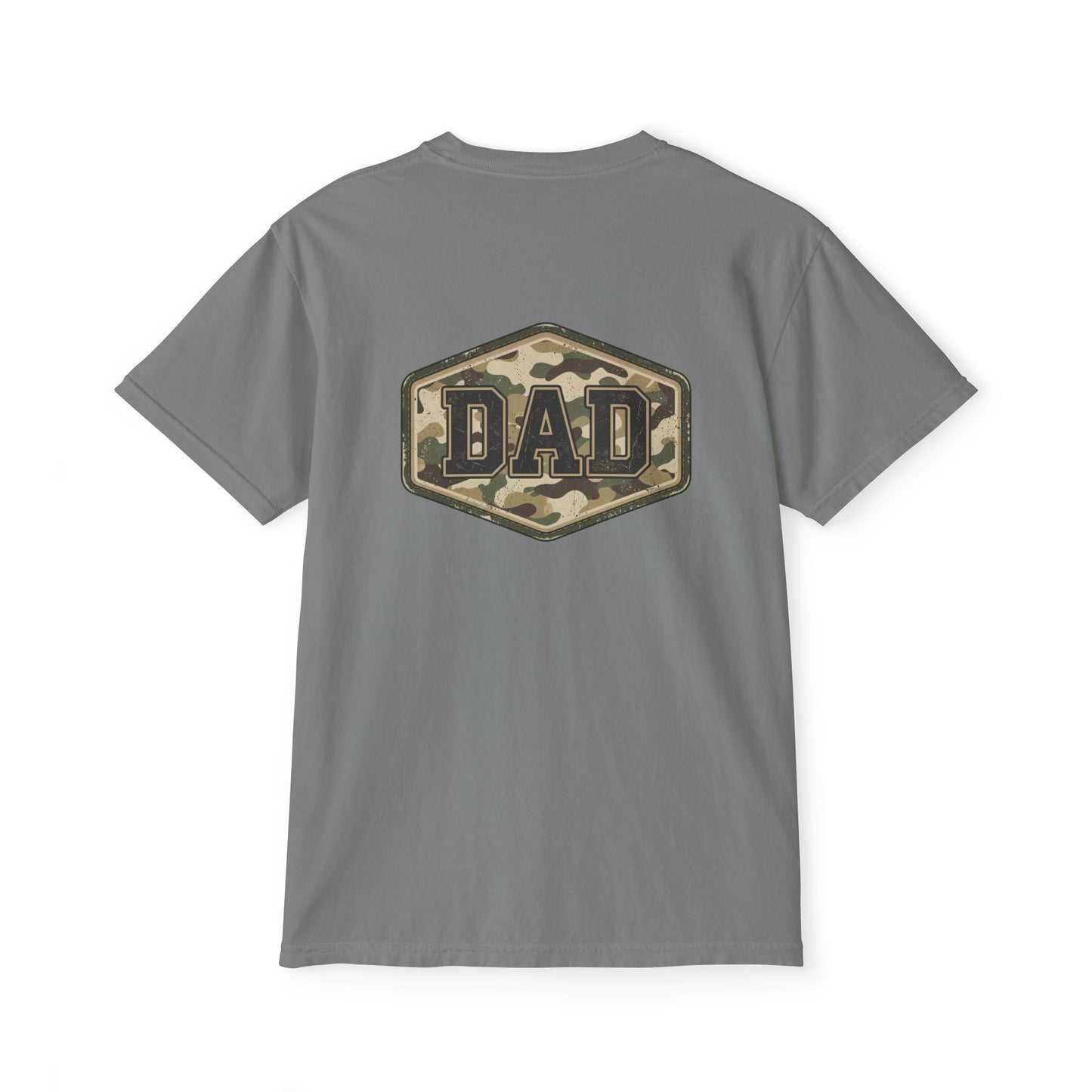 Comfort Colors camo dad shirt