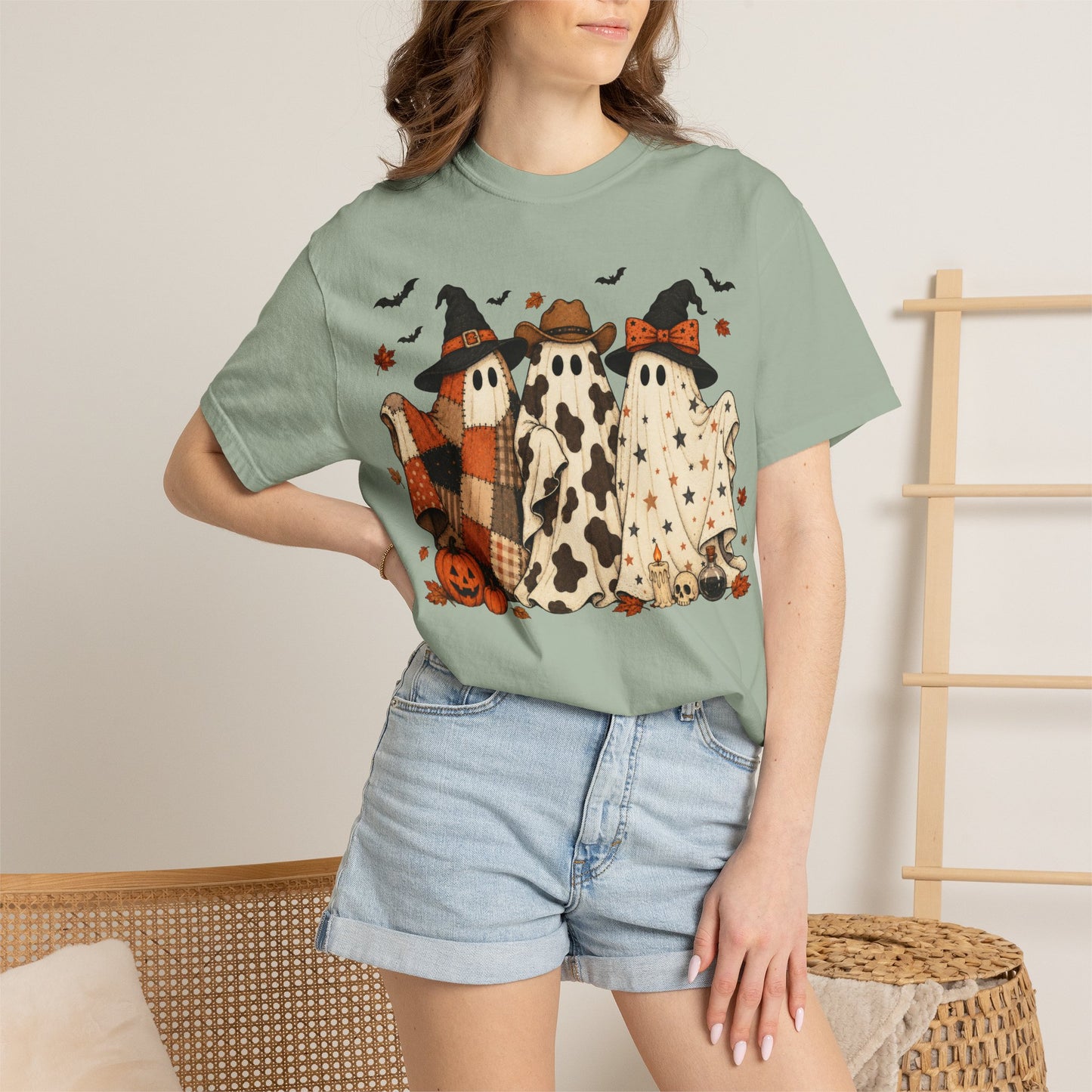Comfort Colors Halloween Ghost Trio T-Shirt