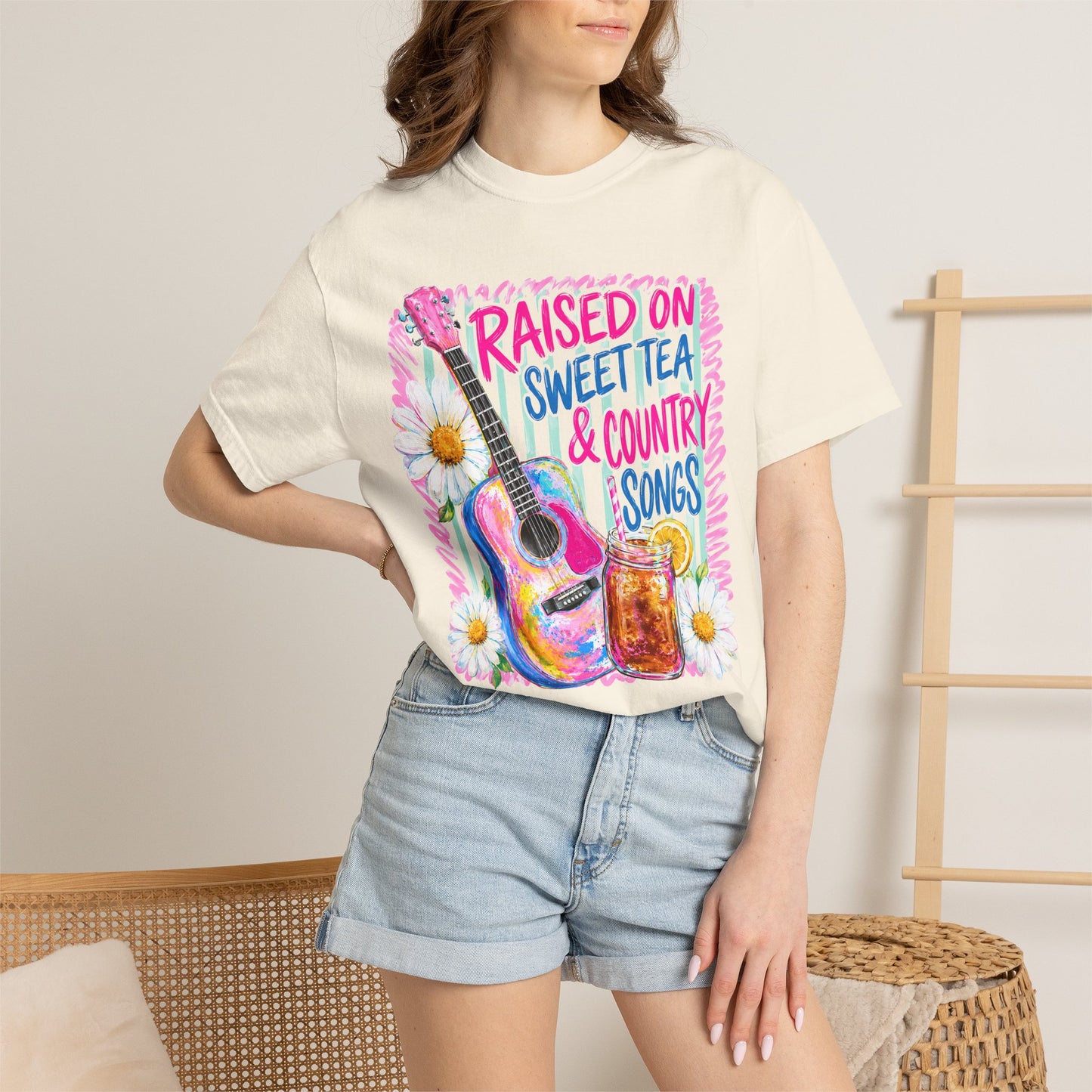 Comfort Colors Raised on Sweet Tea & Country Songs T-Shirt