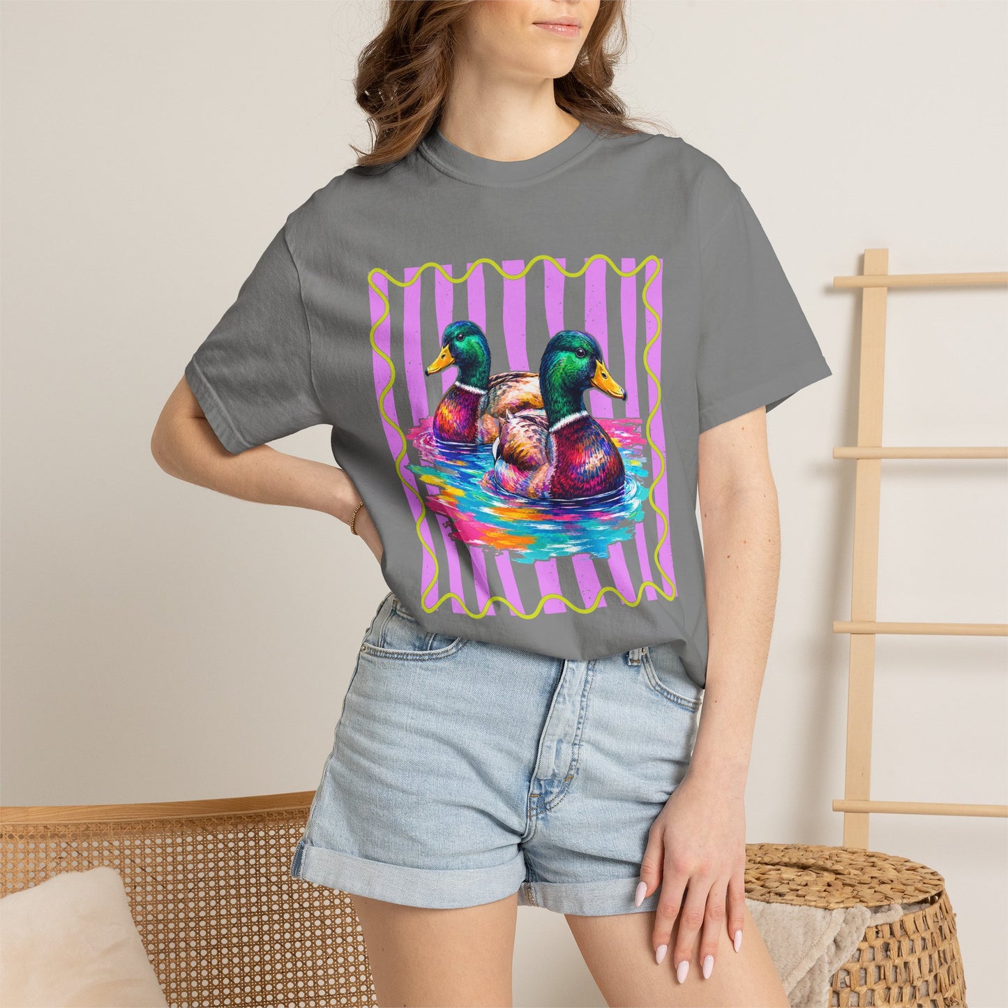 Comfort Colors Mallard Ducks Graphic T-Shirt