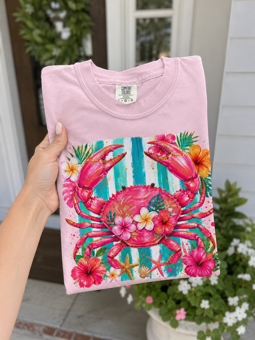 Comfort Colors Tropical Crab Shirt