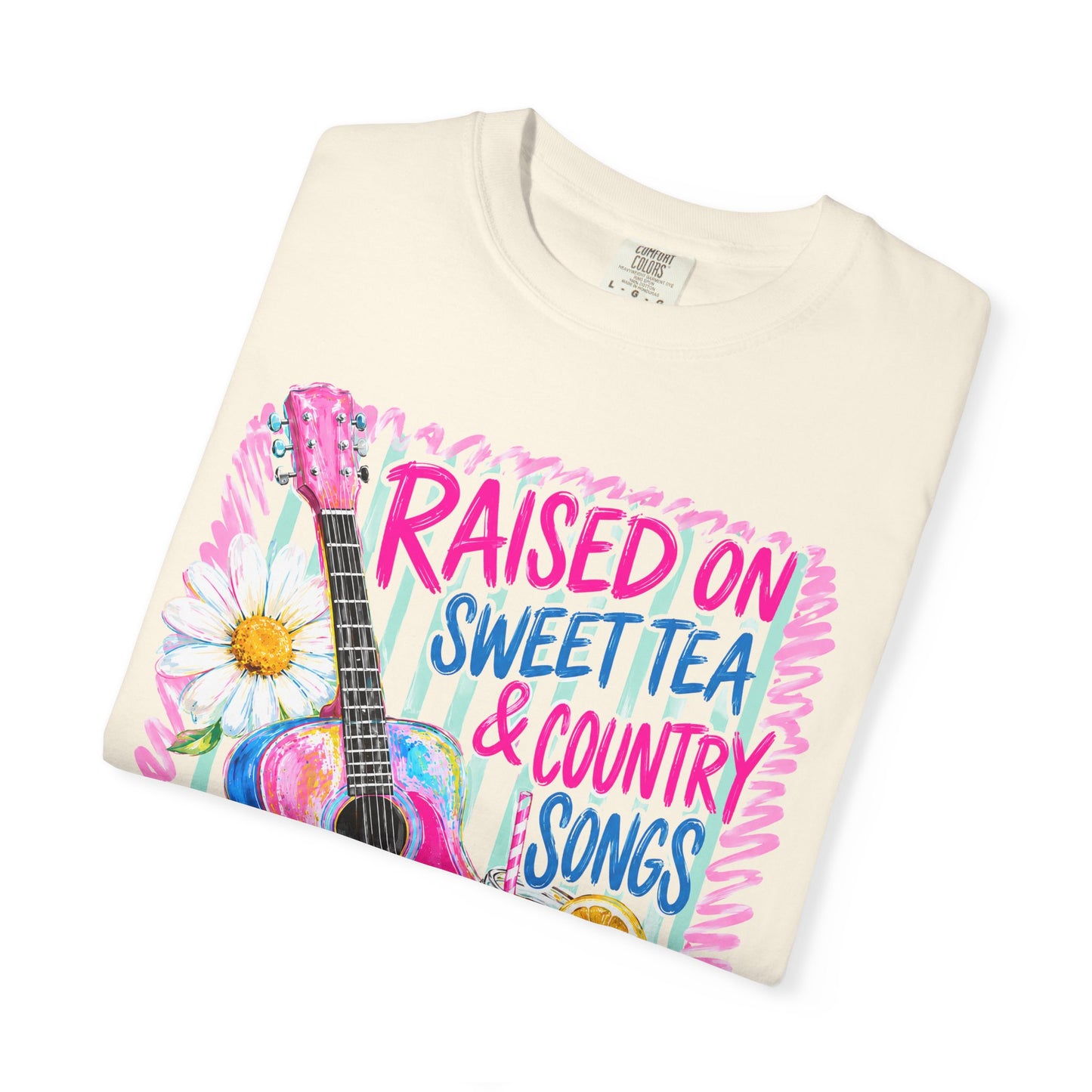 Comfort Colors Raised on Sweet Tea & Country Songs T-Shirt