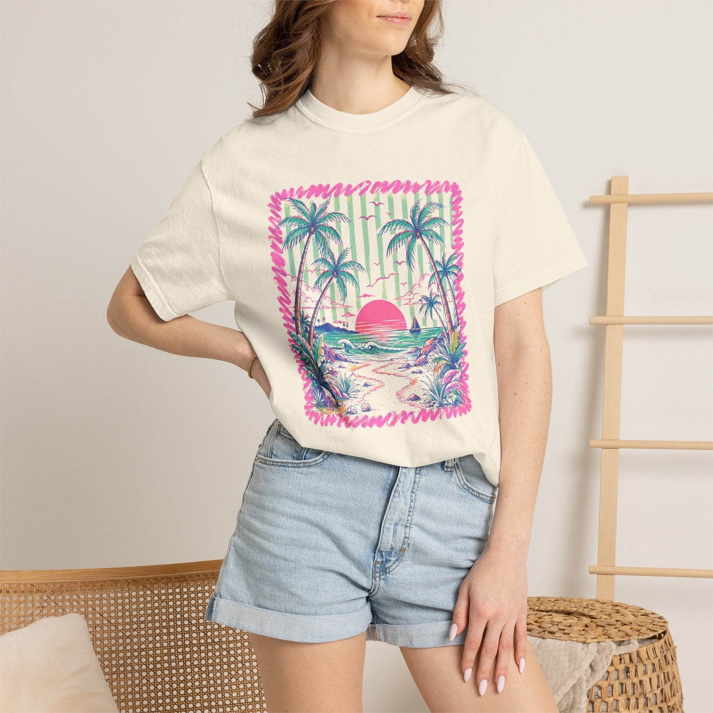 Comfort Colors sunset tee