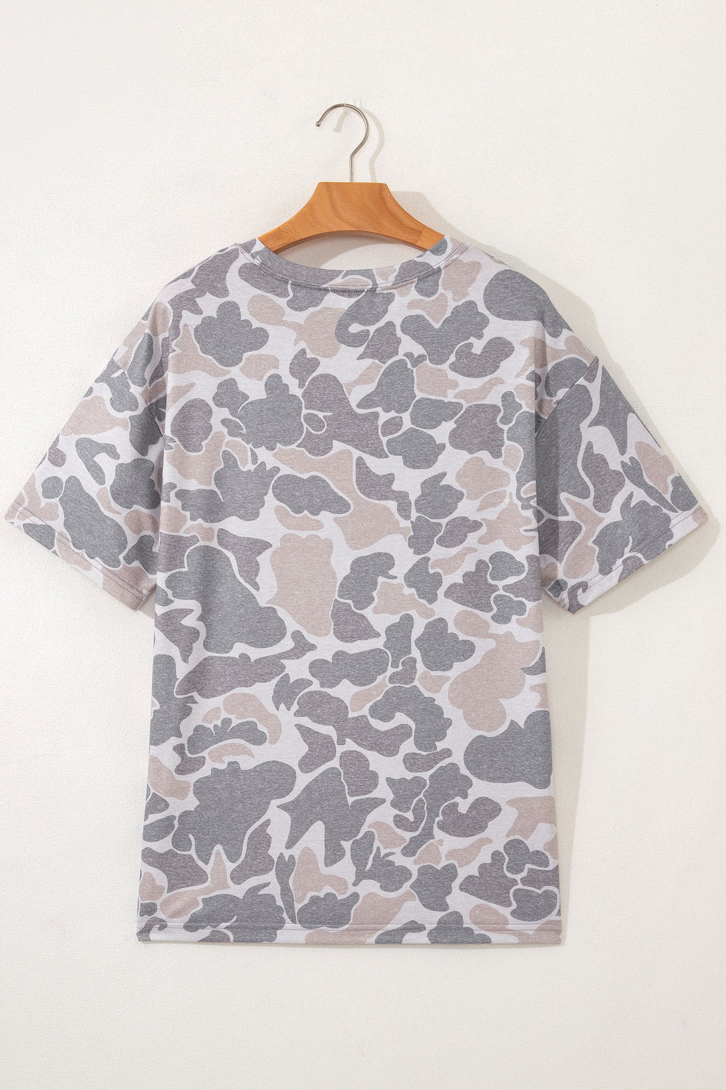Camouflage Print Women's Casual T Shirt