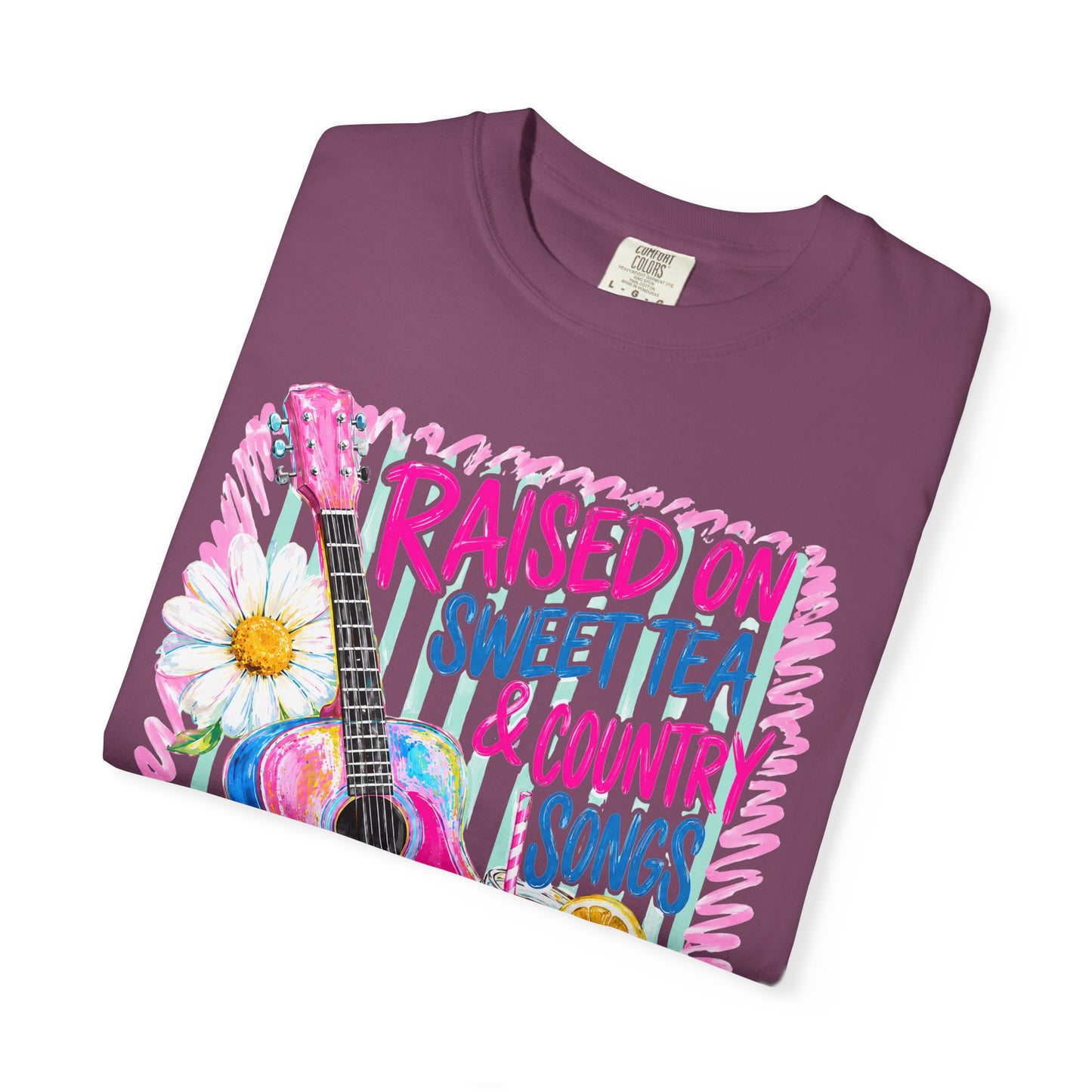 Comfort Colors Raised on Sweet Tea & Country Songs T-Shirt
