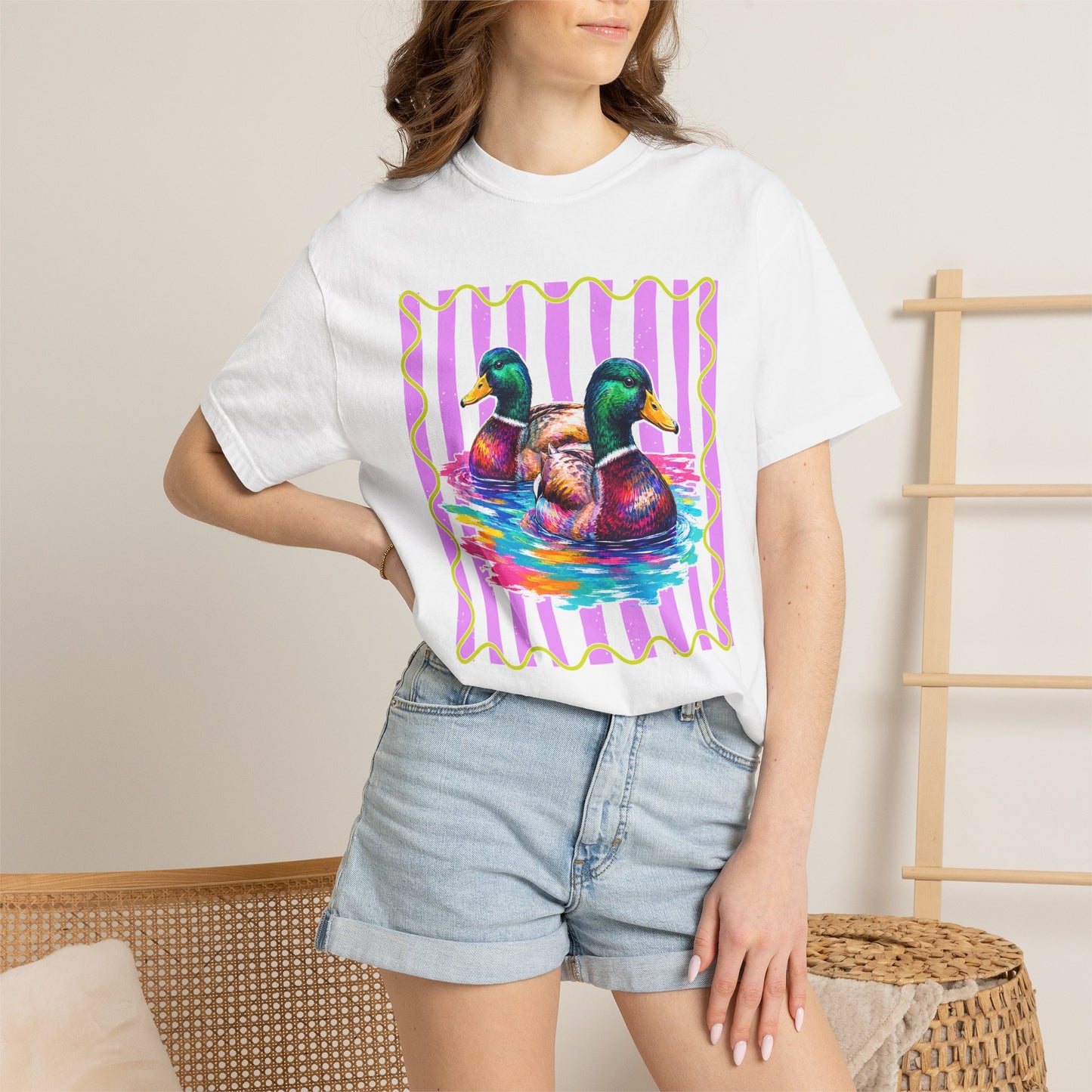 Comfort Colors Mallard Ducks Graphic T-Shirt